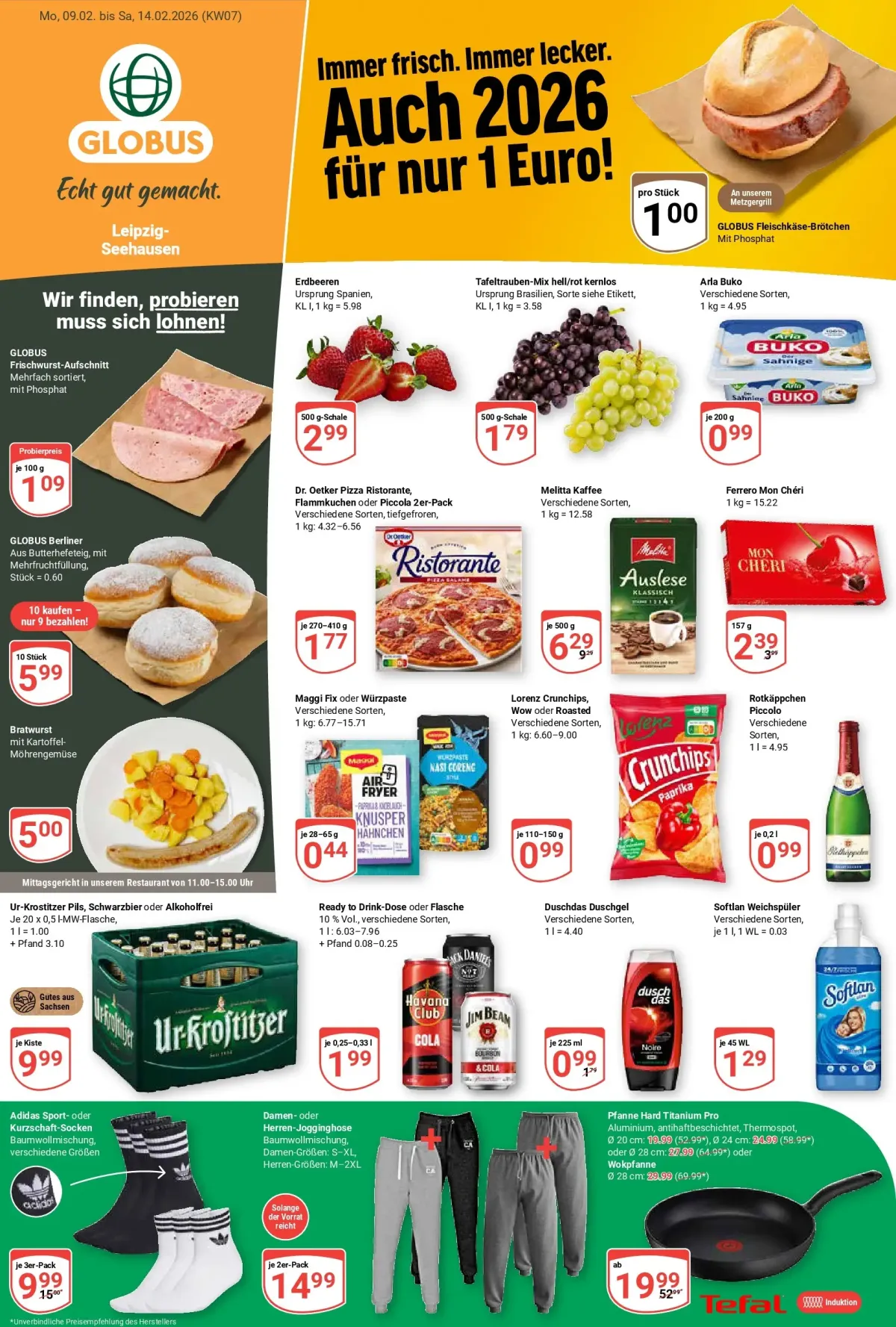 Globus - Leipzig-Seehausen-Prospekt gültig vom 09.02.2026 bis 14.02.2026