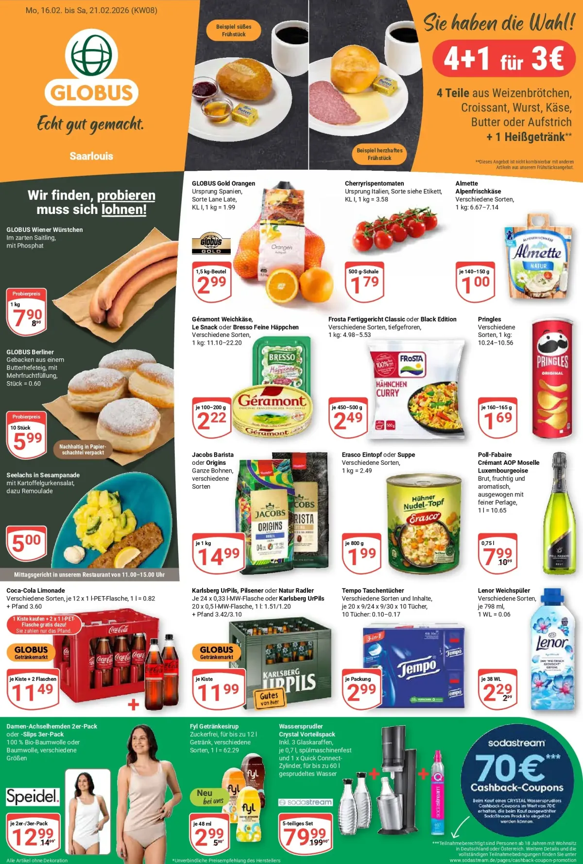 Globus - Saarlouis-Prospekt gültig vom 16.02.2026 bis 21.02.2026