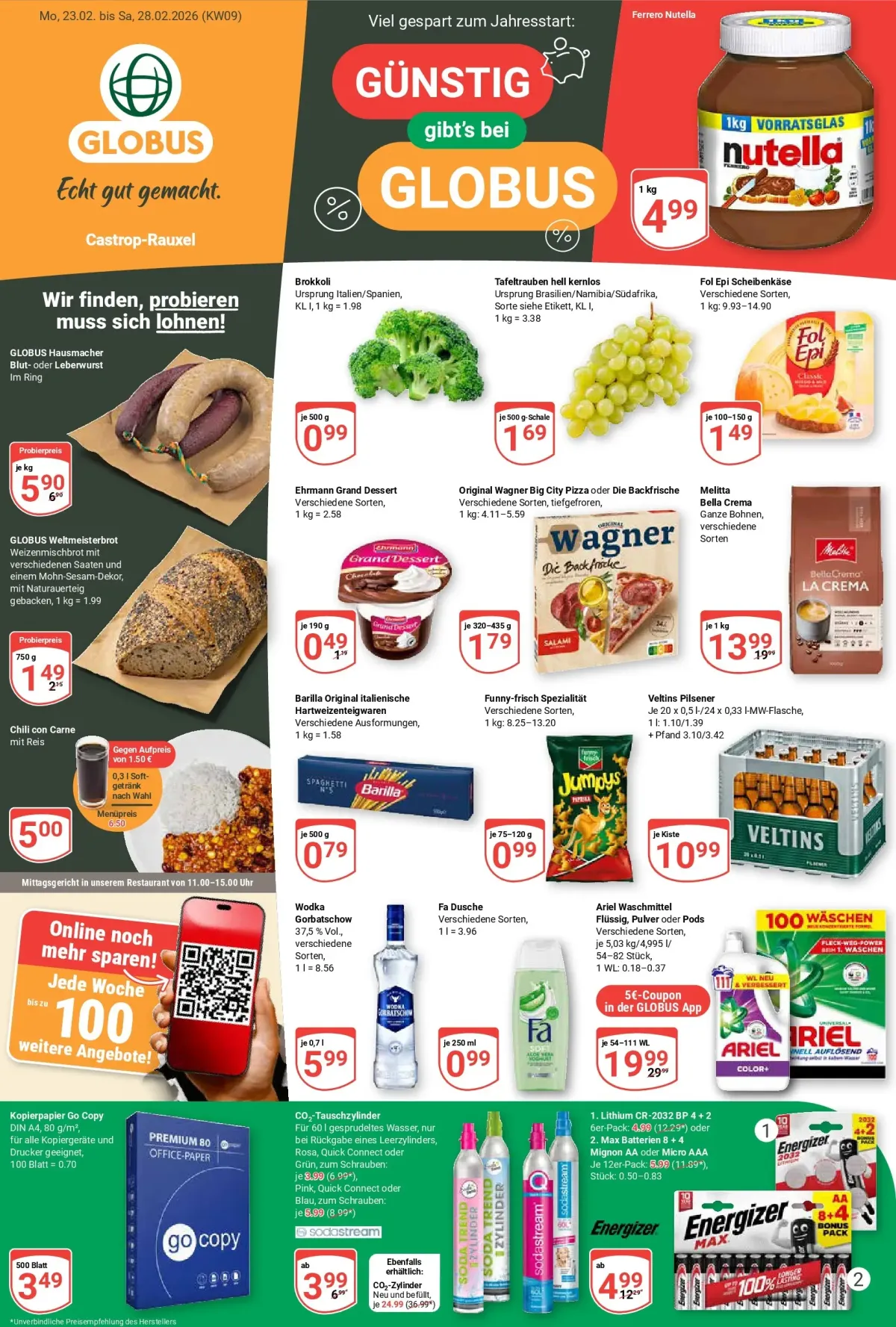 Globus - Castrop-Rauxel-Prospekt gültig vom 23.02.2026 bis 28.02.2026