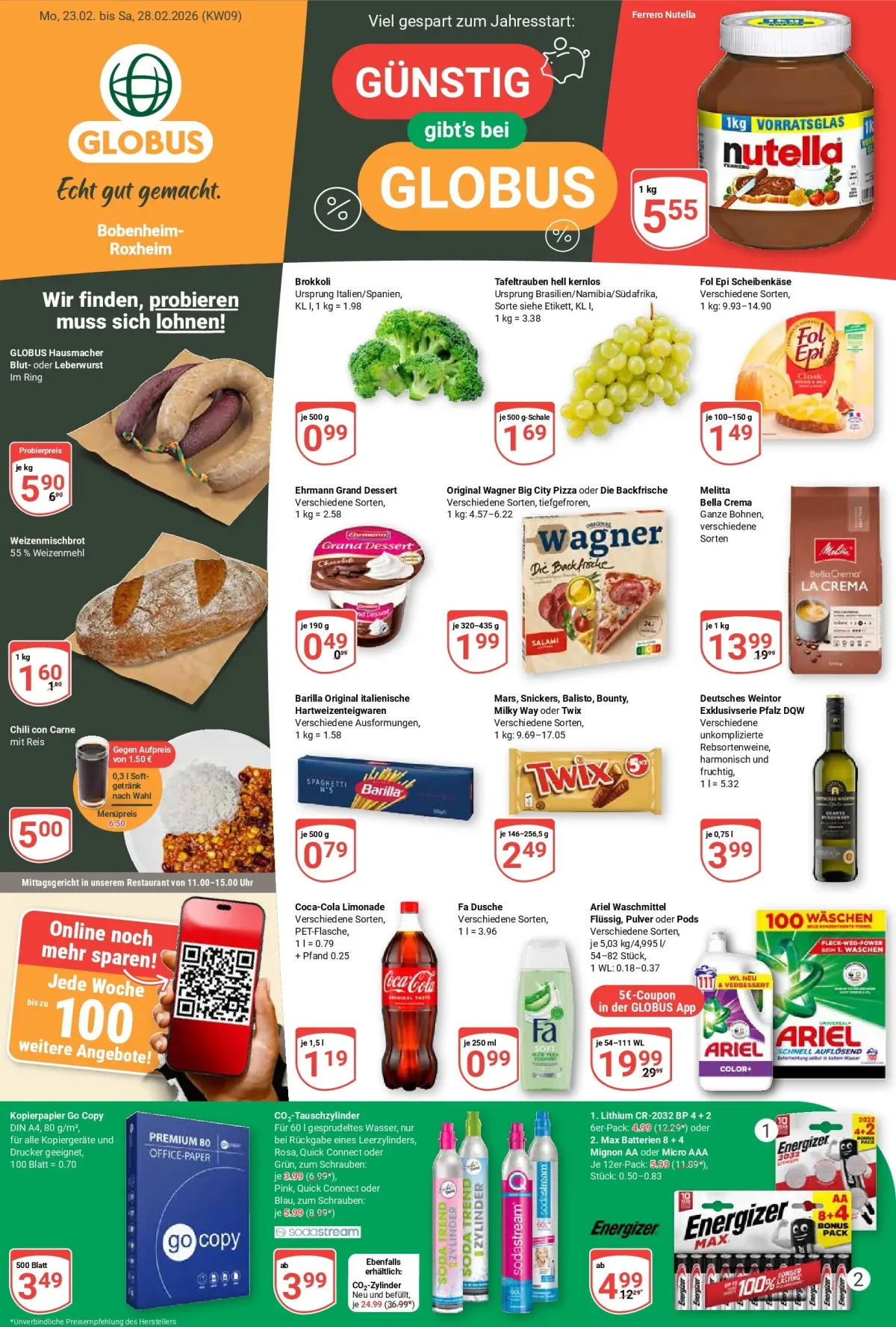Globus - Bobenheim-Roxheim-Prospekt gültig vom 23.02.2026 bis 28.02.2026