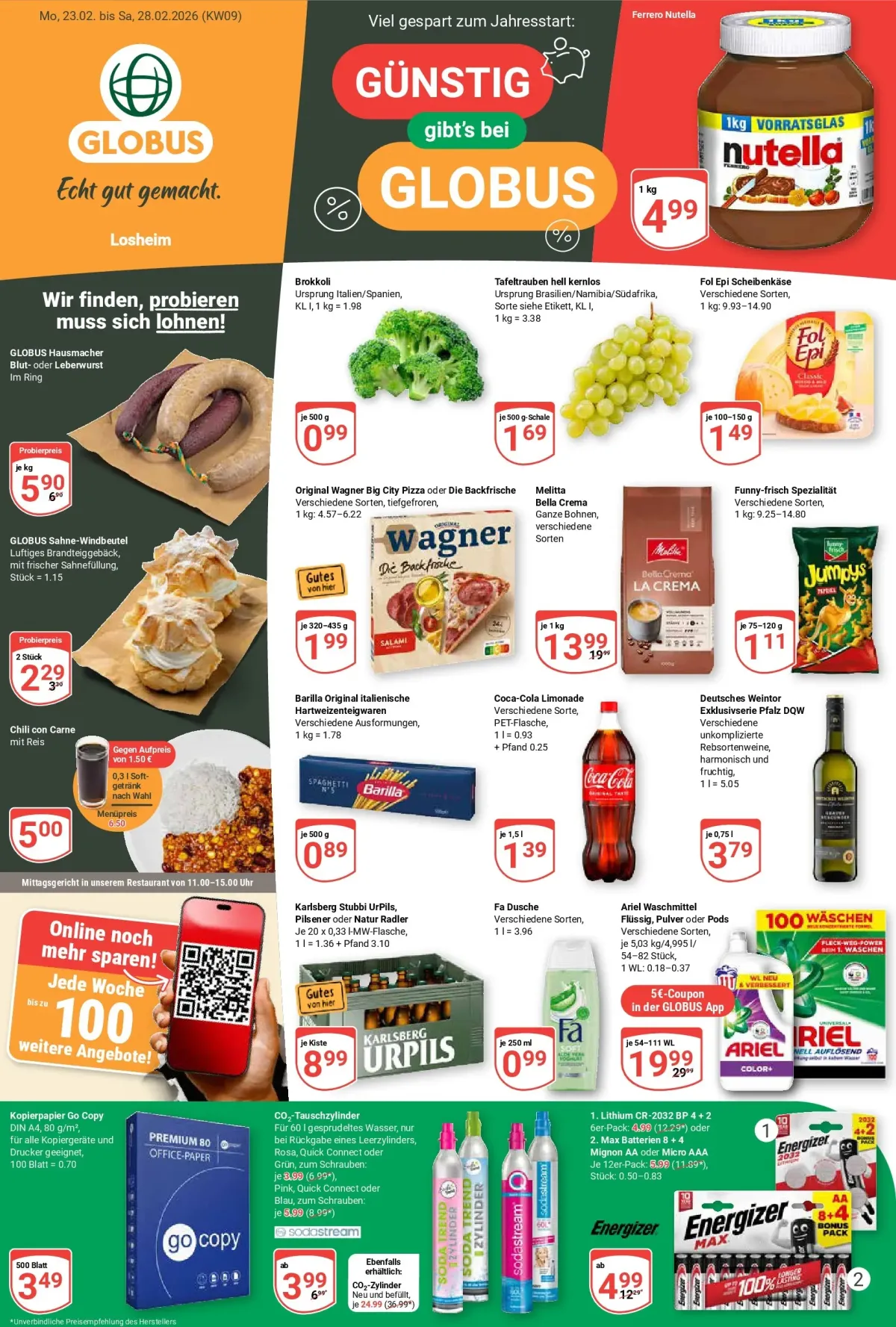 Globus - Losheim-Prospekt gültig vom 23.02.2026 bis 28.02.2026