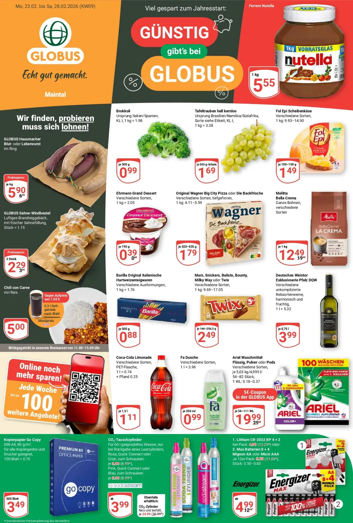 Globus - Maintal-Prospekt gültig vom 23.02.2026 bis 28.02.2026