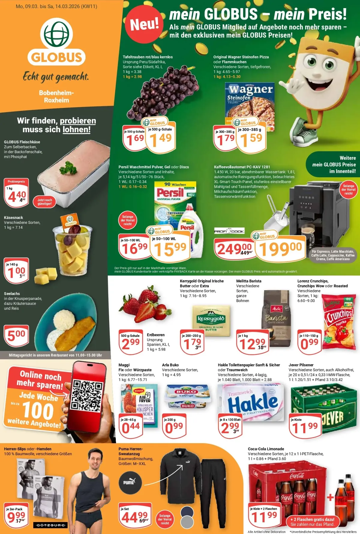 Globus - Bobenheim-Roxheim-Prospekt gültig vom 09.03.2026 bis 14.03.2026