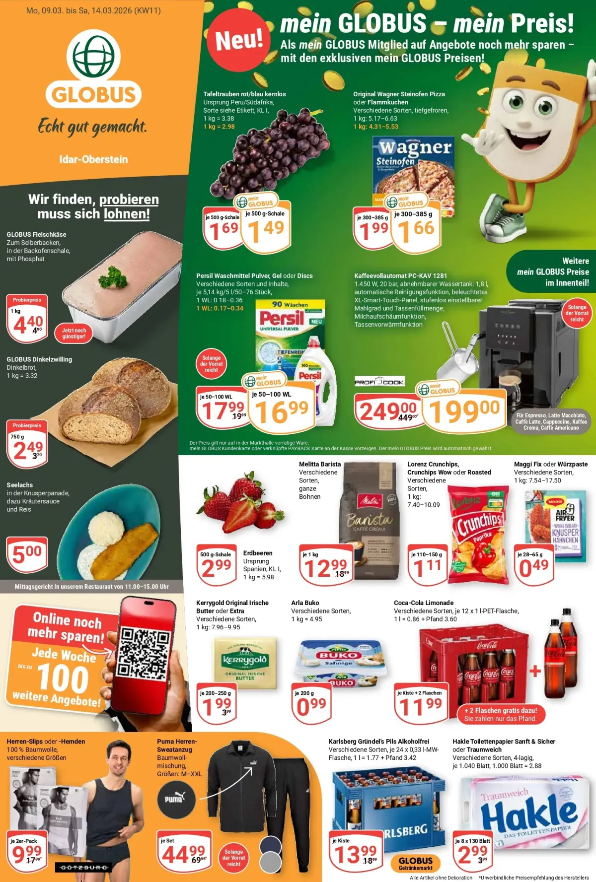 Globus - Idar-Oberstein-Prospekt gültig vom 09.03.2026 bis 14.03.2026