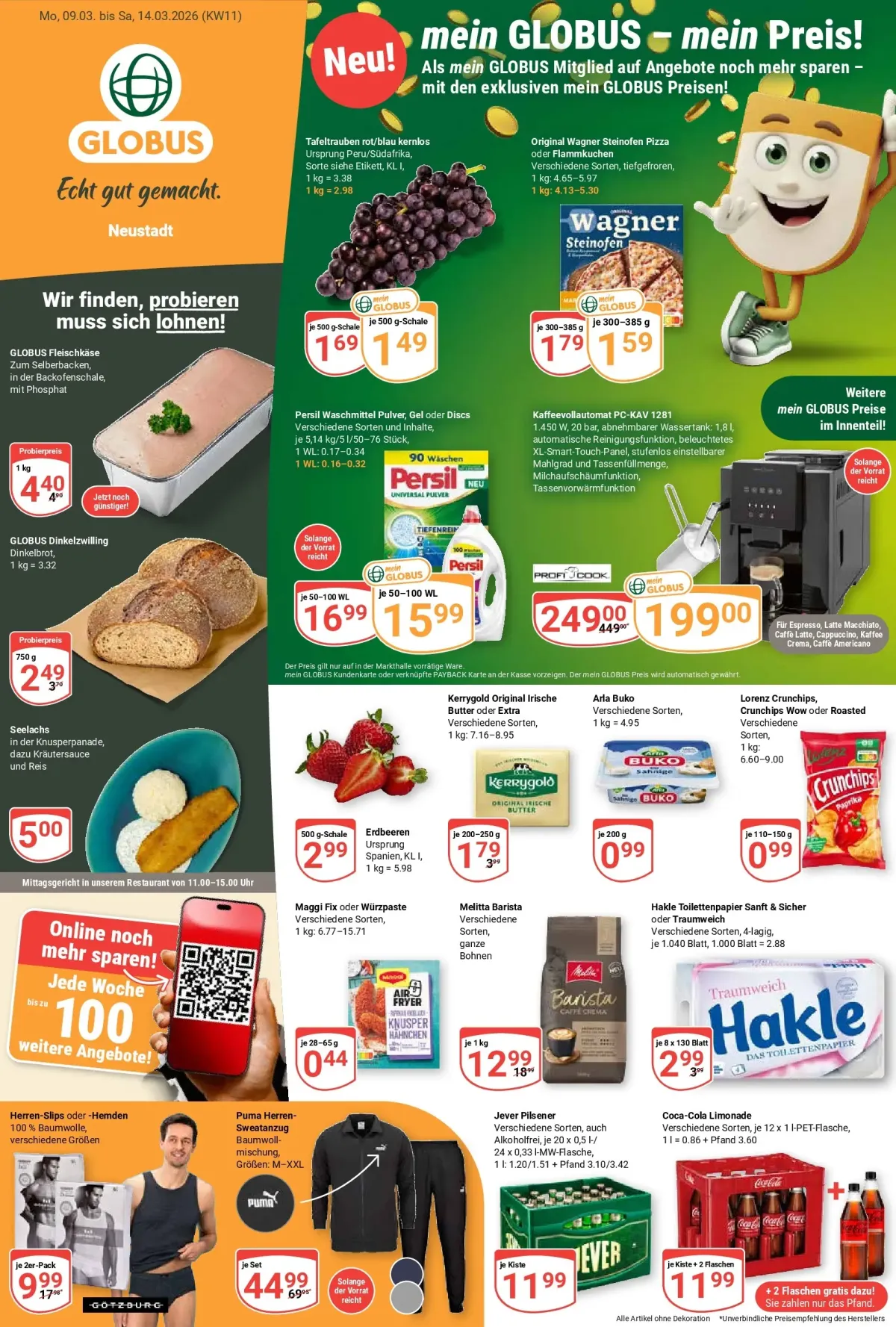 Globus - Neustadt-Prospekt gültig vom 09.03.2026 bis 14.03.2026