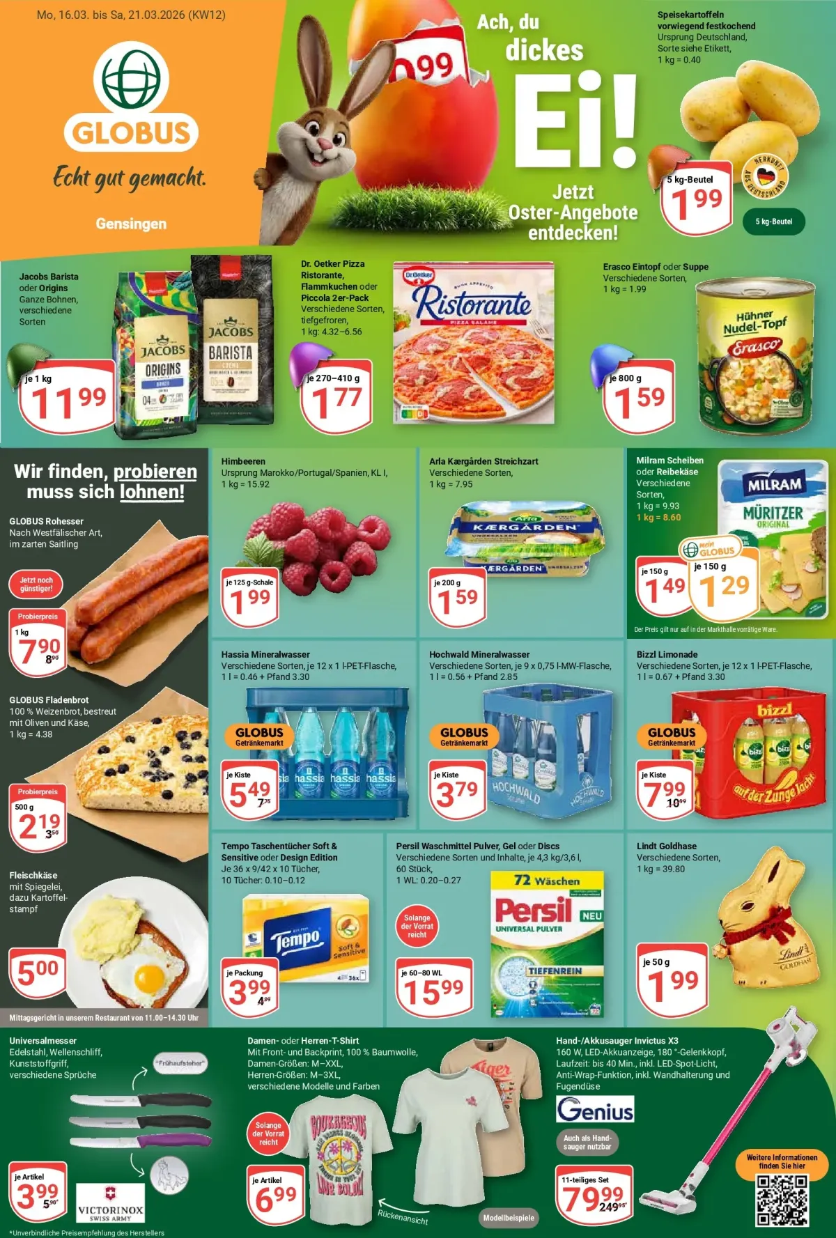 Globus - Gensingen-Prospekt gültig vom 16.03.2026 bis 21.03.2026