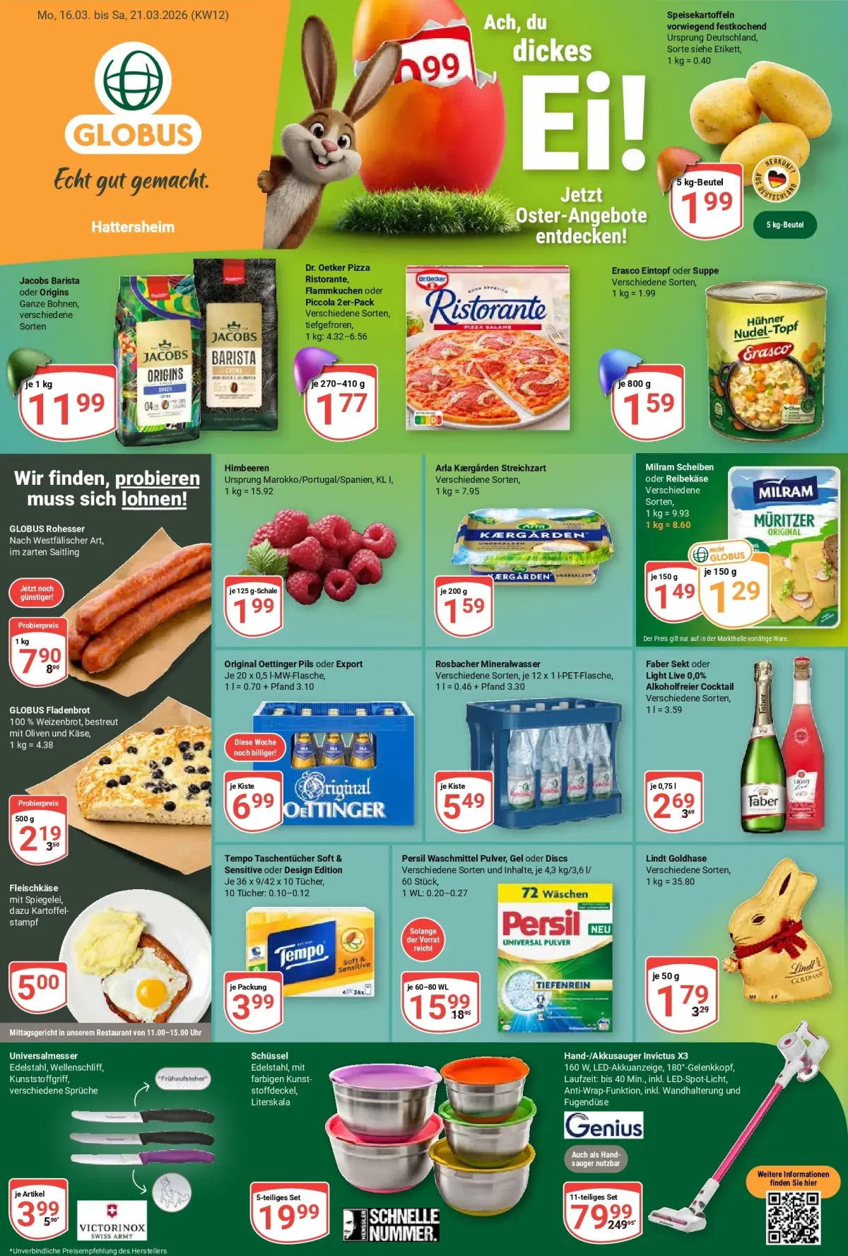 Globus - Hattershelm-Prospekt gültig vom 16.03.2026 bis 21.03.2026