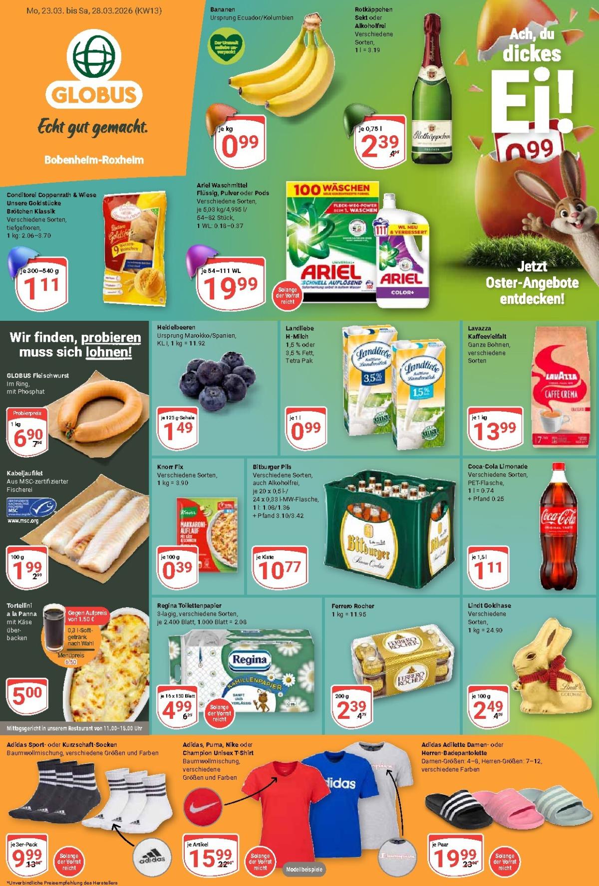 Globus - Bobenheim-Roxheim-Prospekt gültig vom 23.03.2026 bis 28.03.2026
