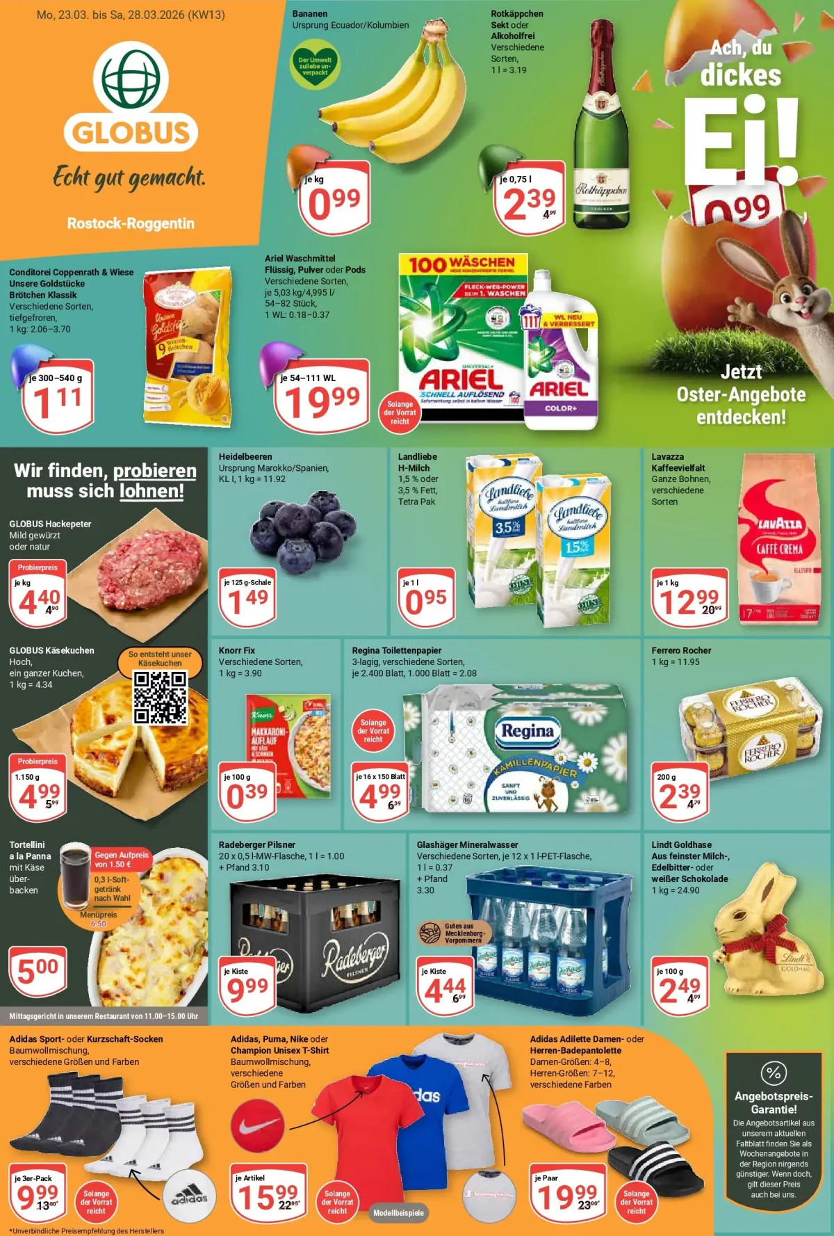Globus - Rostock-Roggentin-Prospekt gültig vom 23.03.2026 bis 28.03.2026