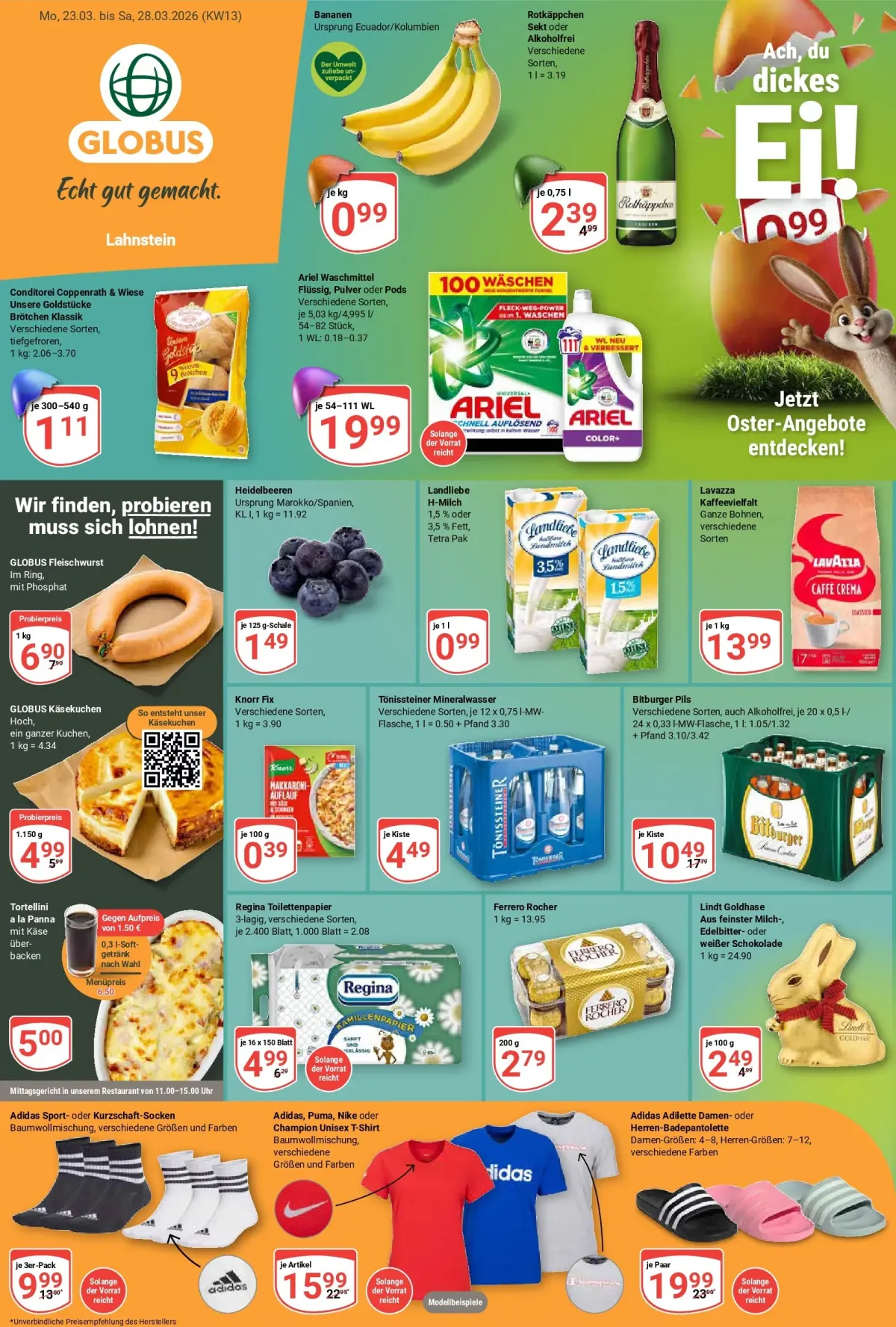 Globus - Lahnstein-Prospekt gültig vom 23.03.2026 bis 28.03.2026