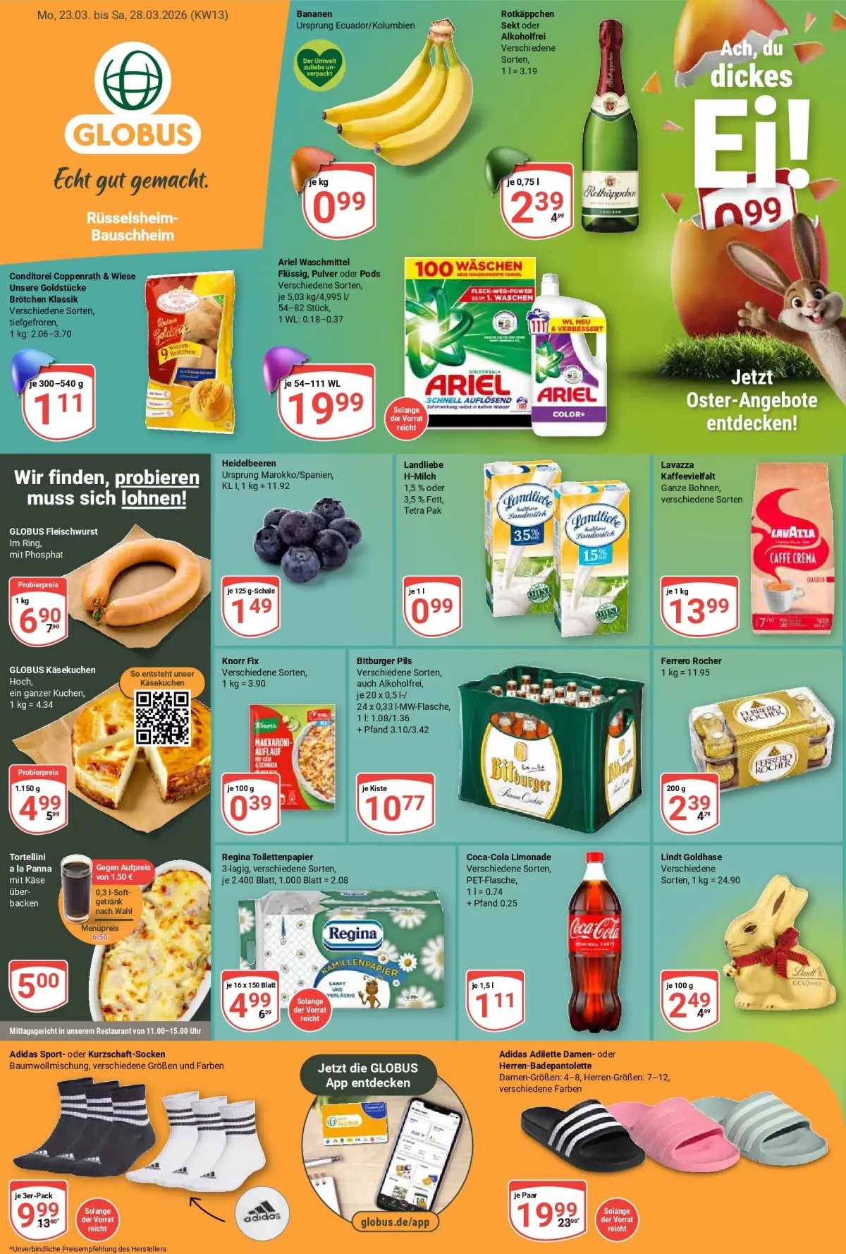 Globus - Rüsselsheim-Bauschheim-Prospekt gültig vom 23.03.2026 bis 28.03.2026