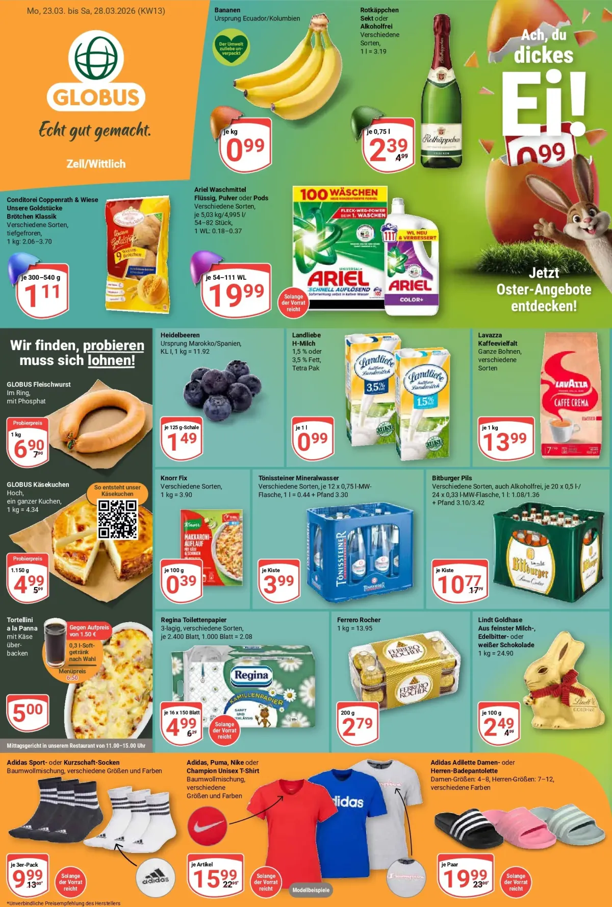 Globus - Zell/Wittlich-Prospekt gültig vom 23.03.2026 bis 28.03.2026