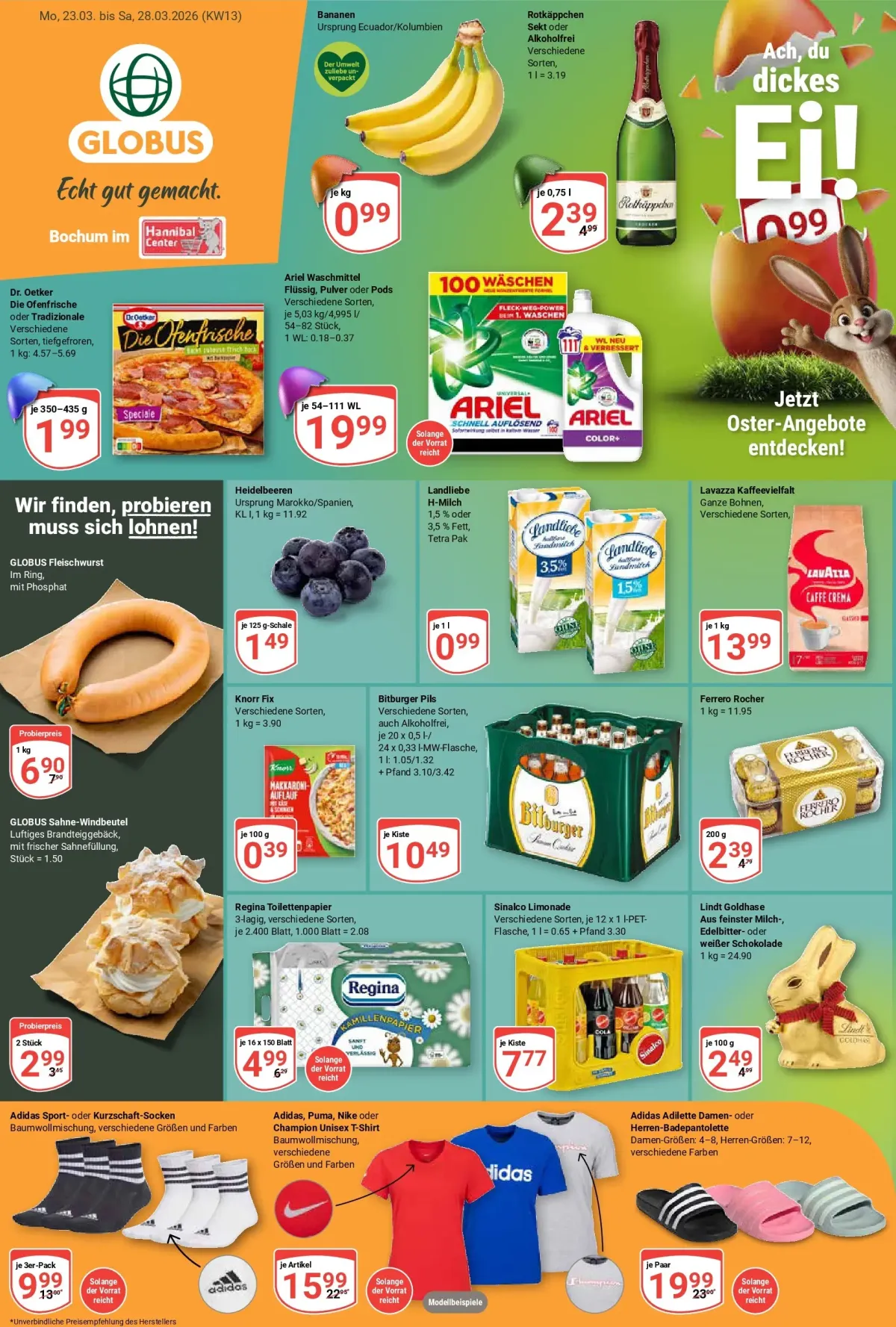 Globus - Bochum im Hannibal Center-Prospekt gültig vom 23.03.2026 bis 28.03.2026