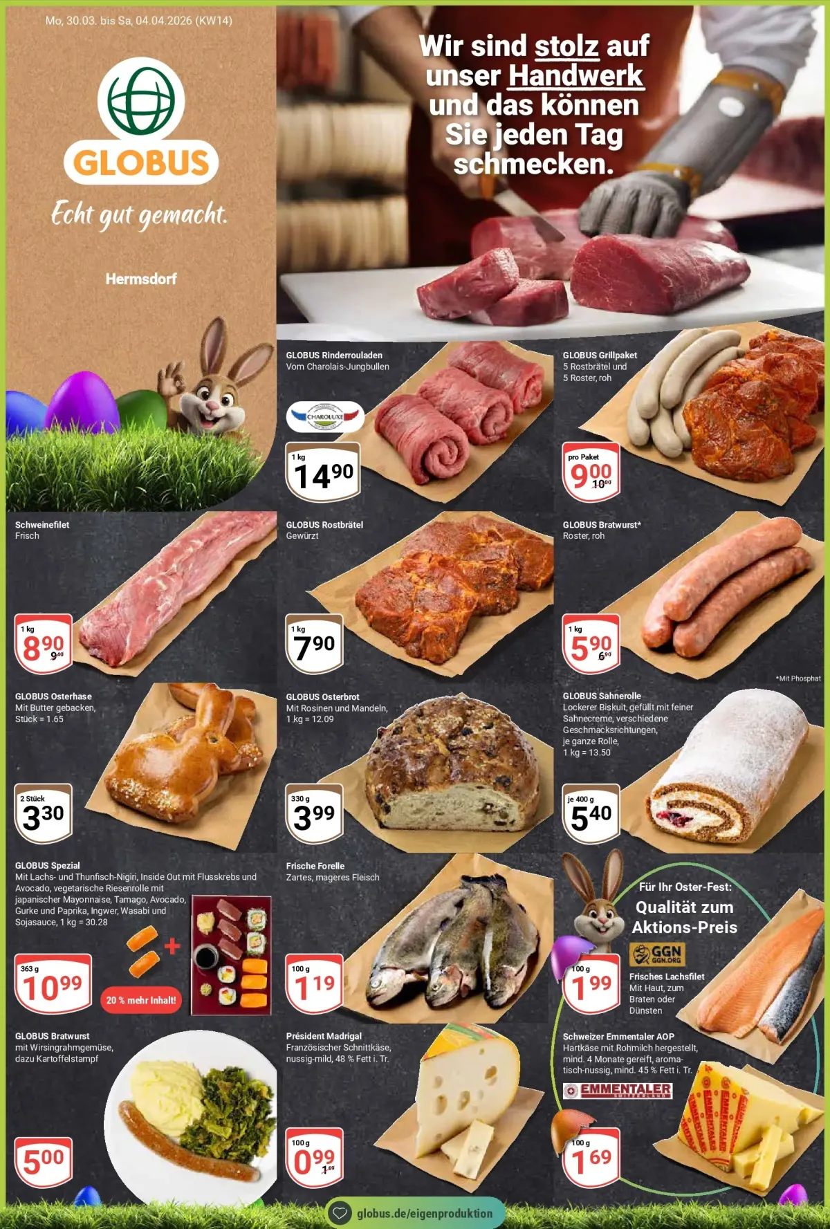 Globus - Hermsdorf-Prospekt gültig vom 30.03.2026 bis 04.04.2026