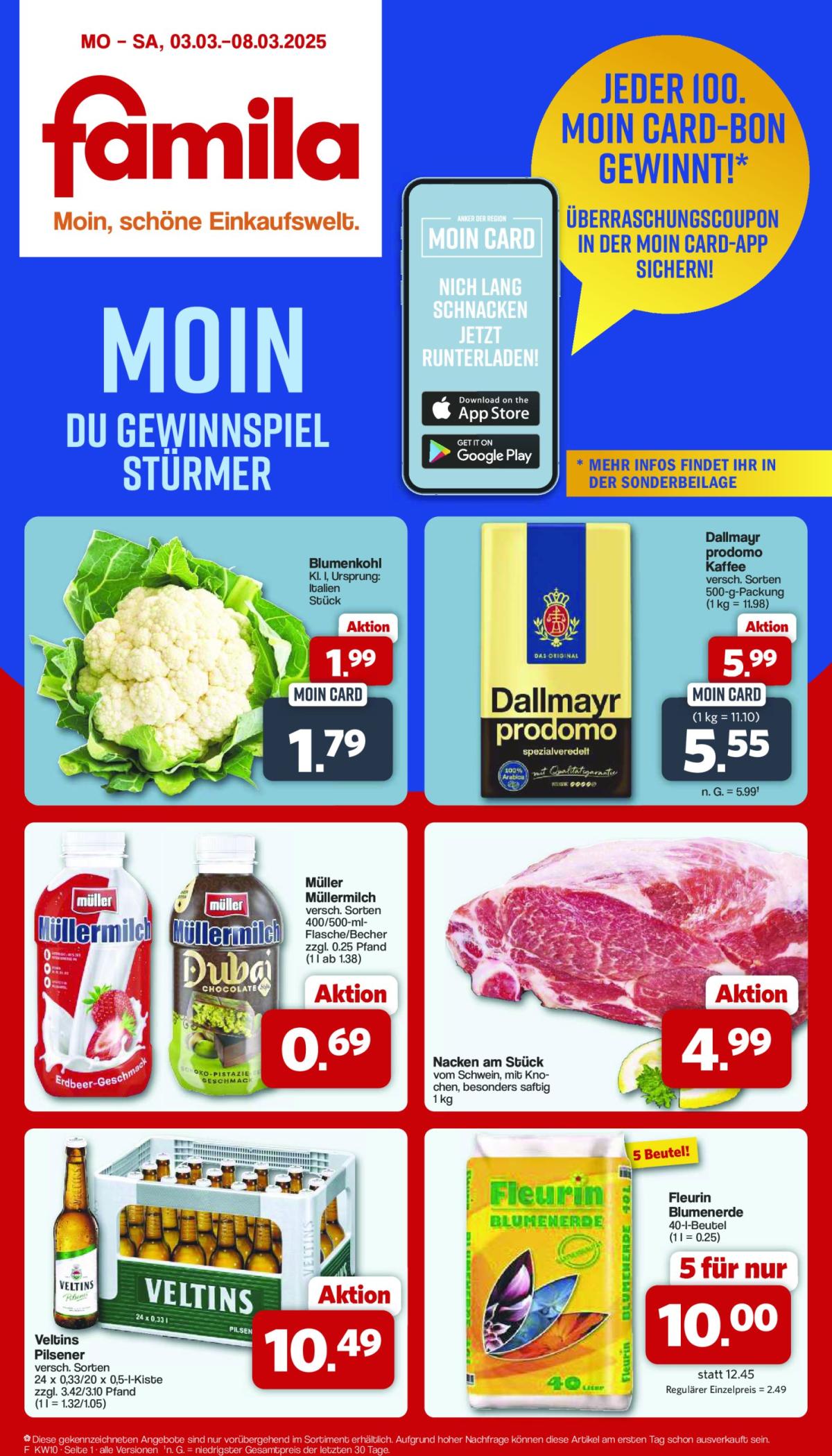 Famila Nordwest - Lebensmittel-Prospekt gültig von 03.03. bis 08.03.