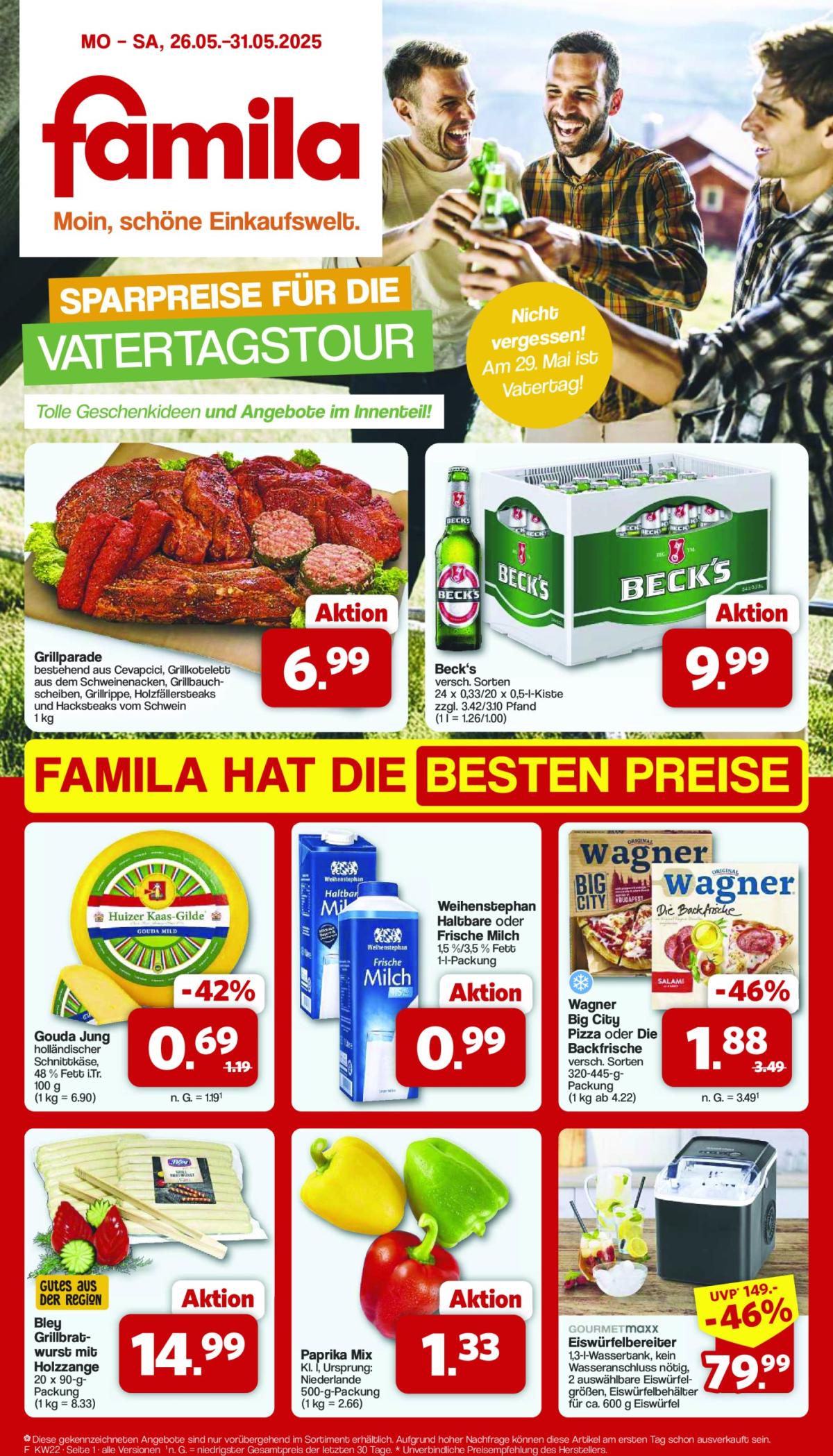 Famila Nordwest-Prospekt gültig von 26.05. bis 31.05.