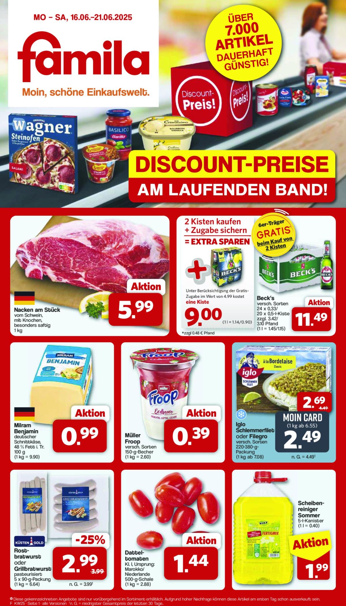 Famila Nordwest-Prospekt gültig vom 16.06. bis 21.06.