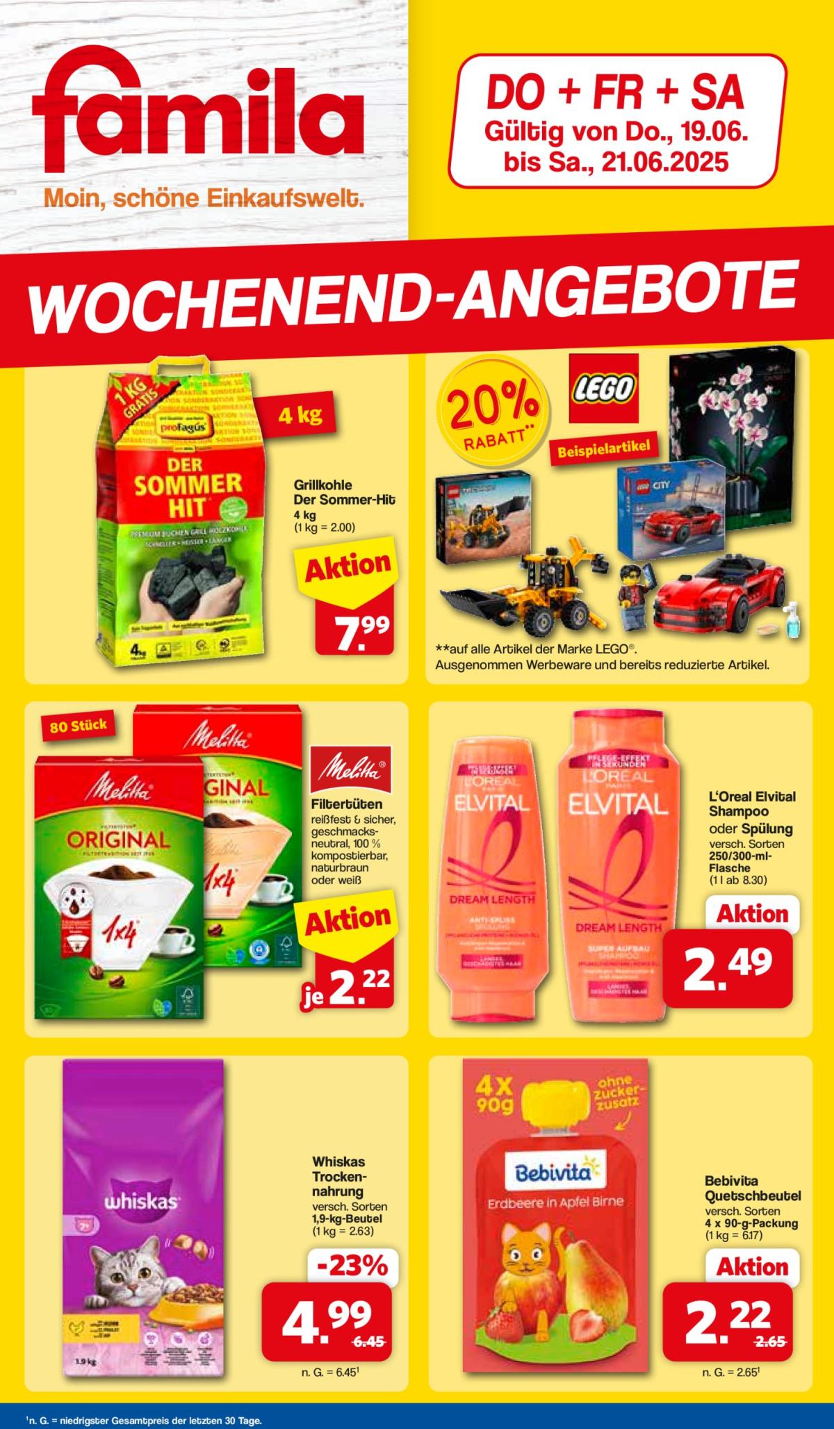 Famila Nordwest - Wochenend-Angebote-Prospekt gültig vom 19.06. bis 21.06.