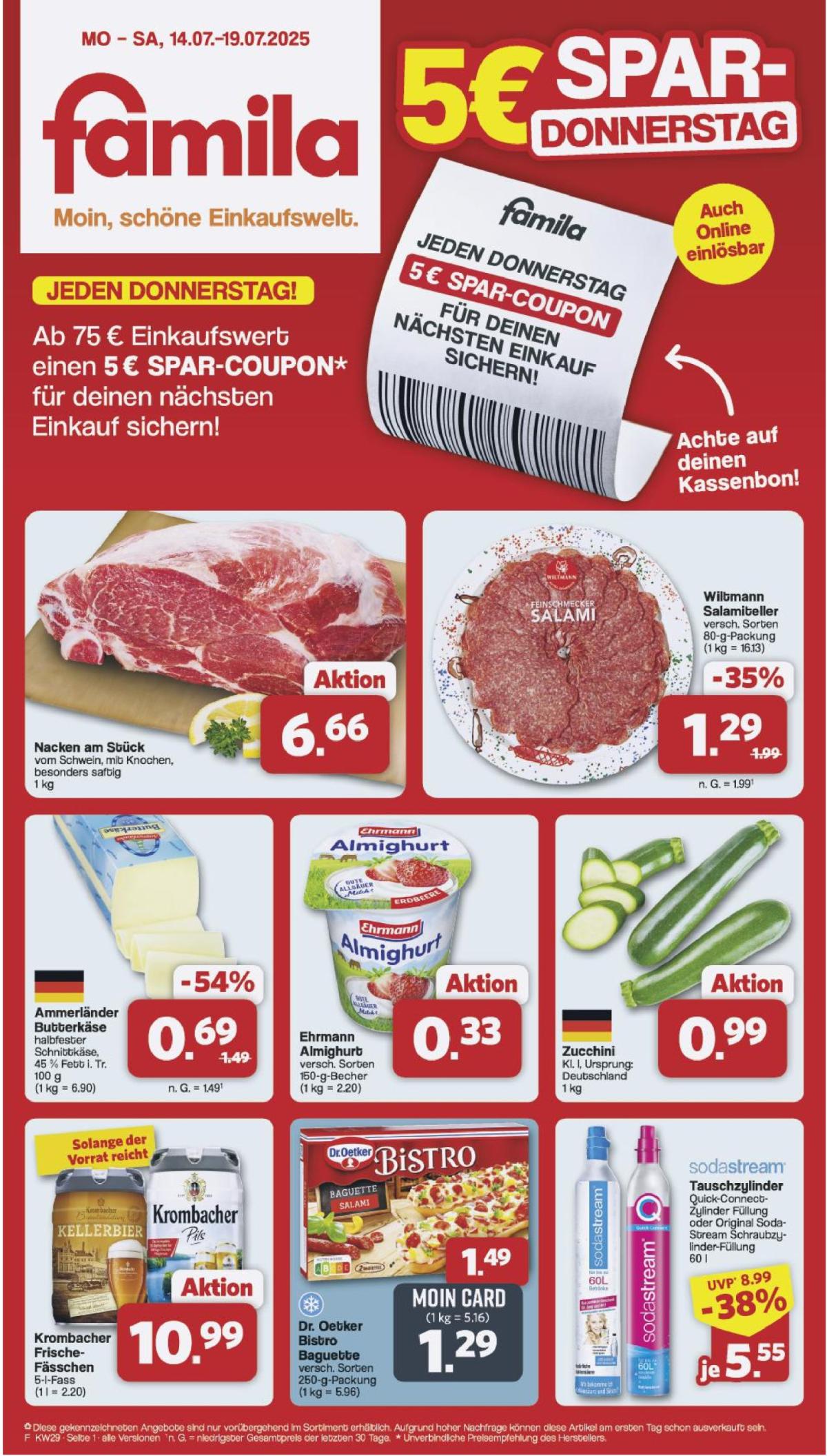 Famila Nordwest-Prospekt gültig vom 14.07. bis 19.07.