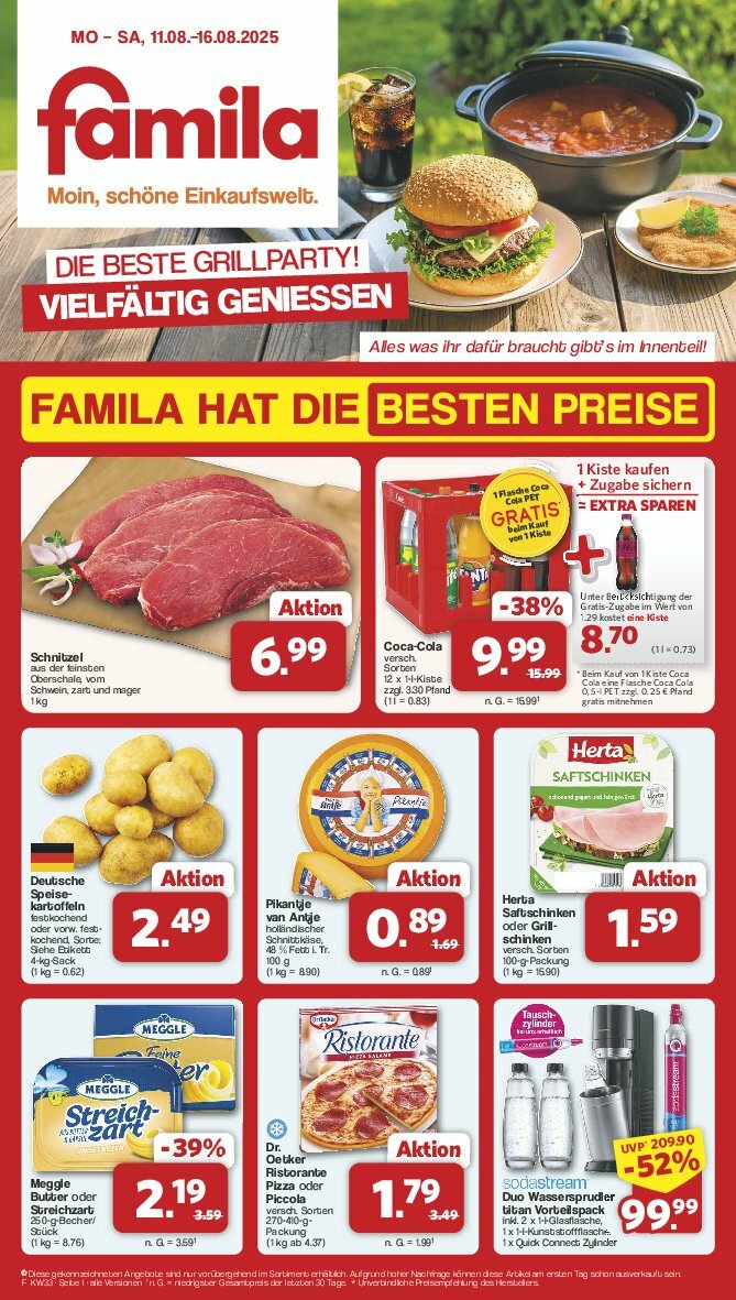 Famila Nordwest-Prospekt gültig vom 11.08. bis 16.08.