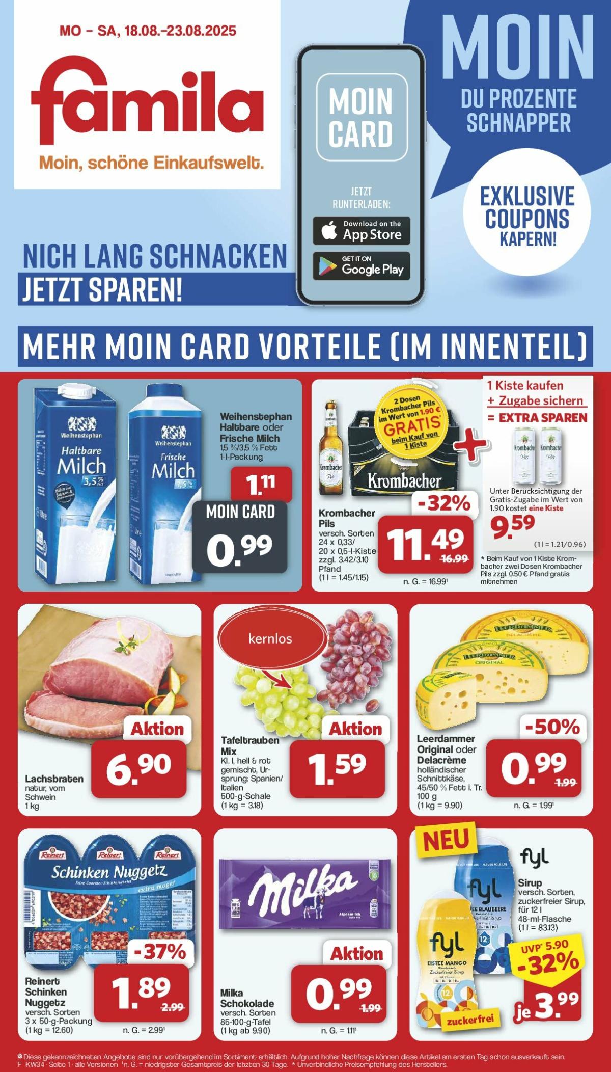 Famila Nordwest-Prospekt gültig vom 18.08. bis 23.08.
