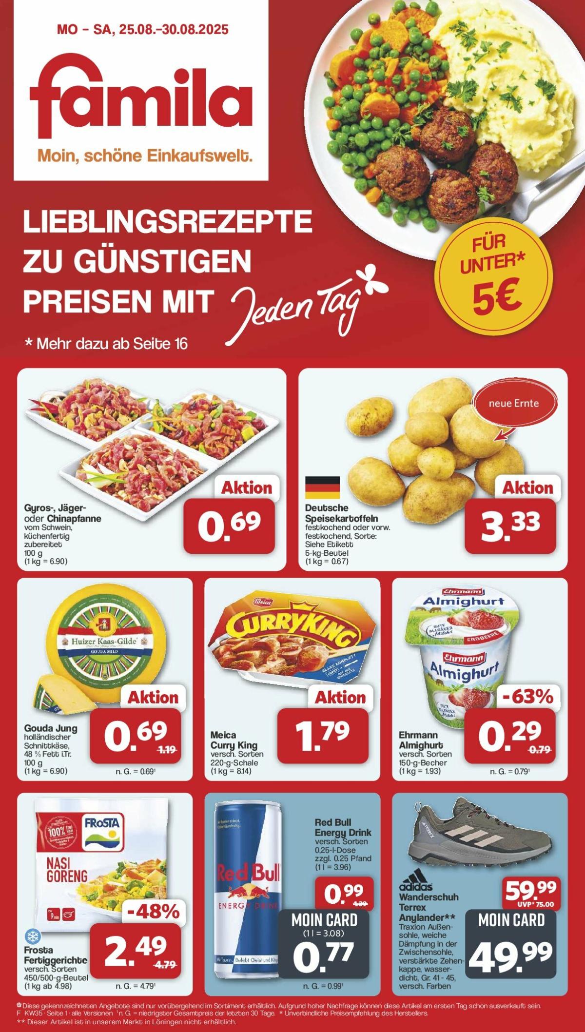 Famila Nordwest-Prospekt gültig vom 25.08. bis 30.08.