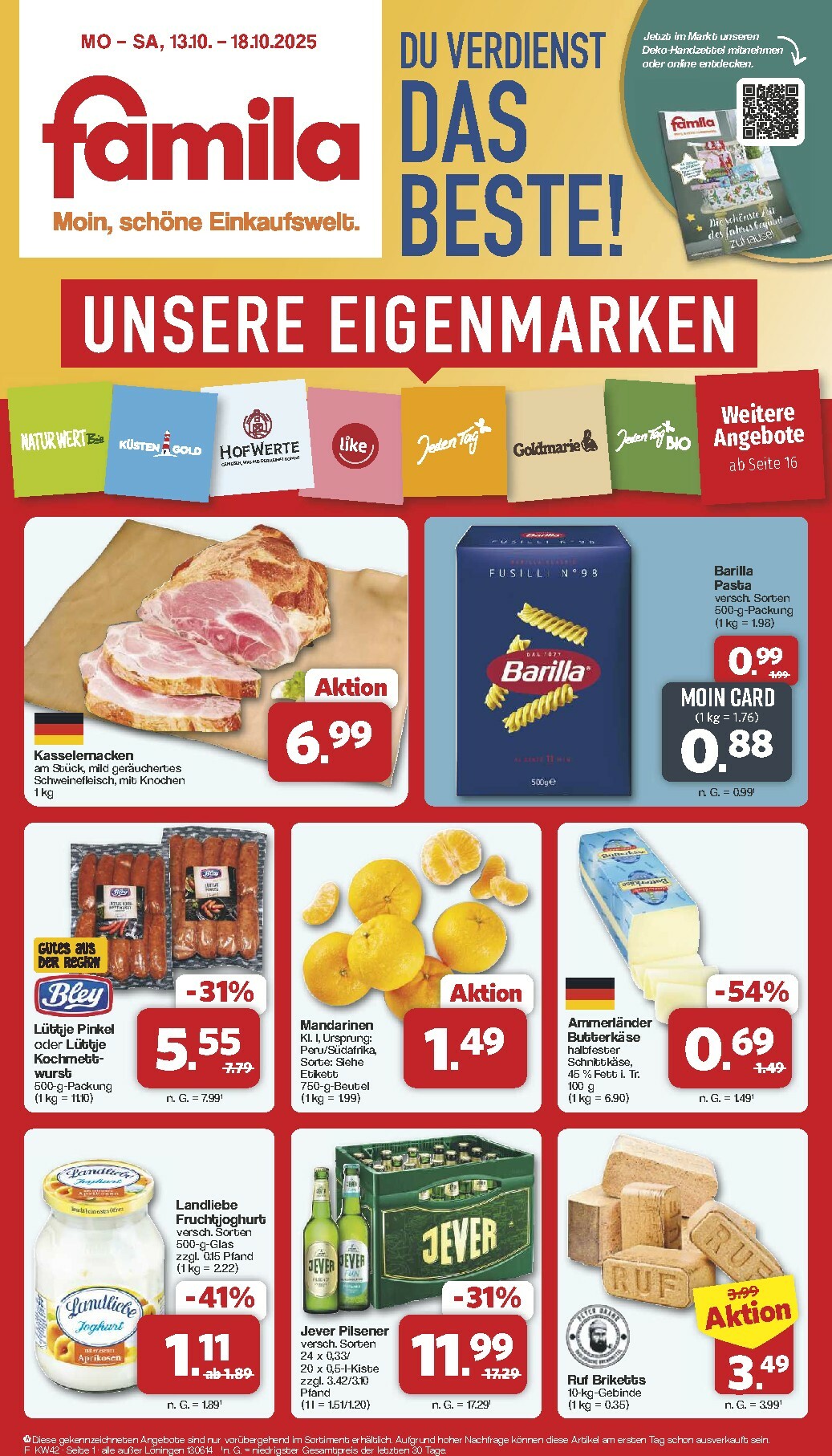 Famila Nordwest-Prospekt gültig vom 13.10. bis 18.10.