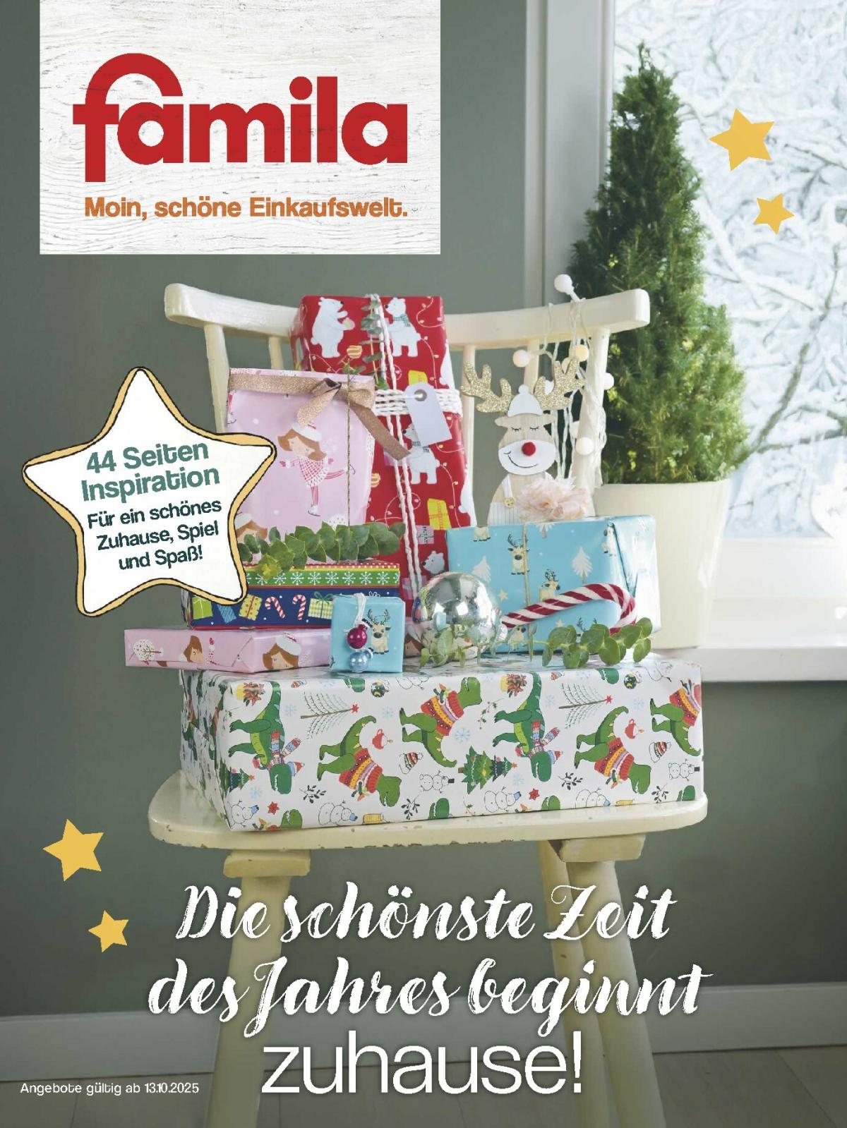 Famila Nordwest - Schönste Zeit-Prospekt gültig vom 13.10. bis 31.12.
