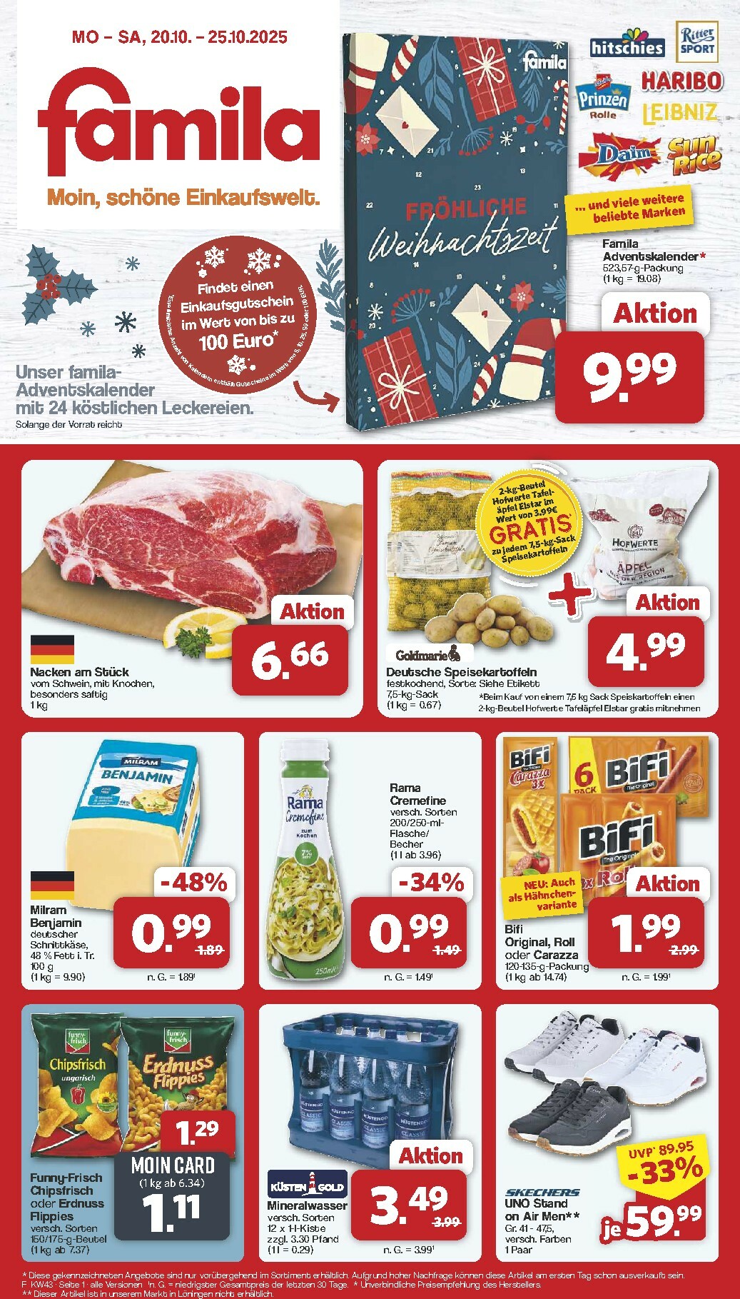 Famila Nordwest-Prospekt gültig vom 20.10. bis 25.10.