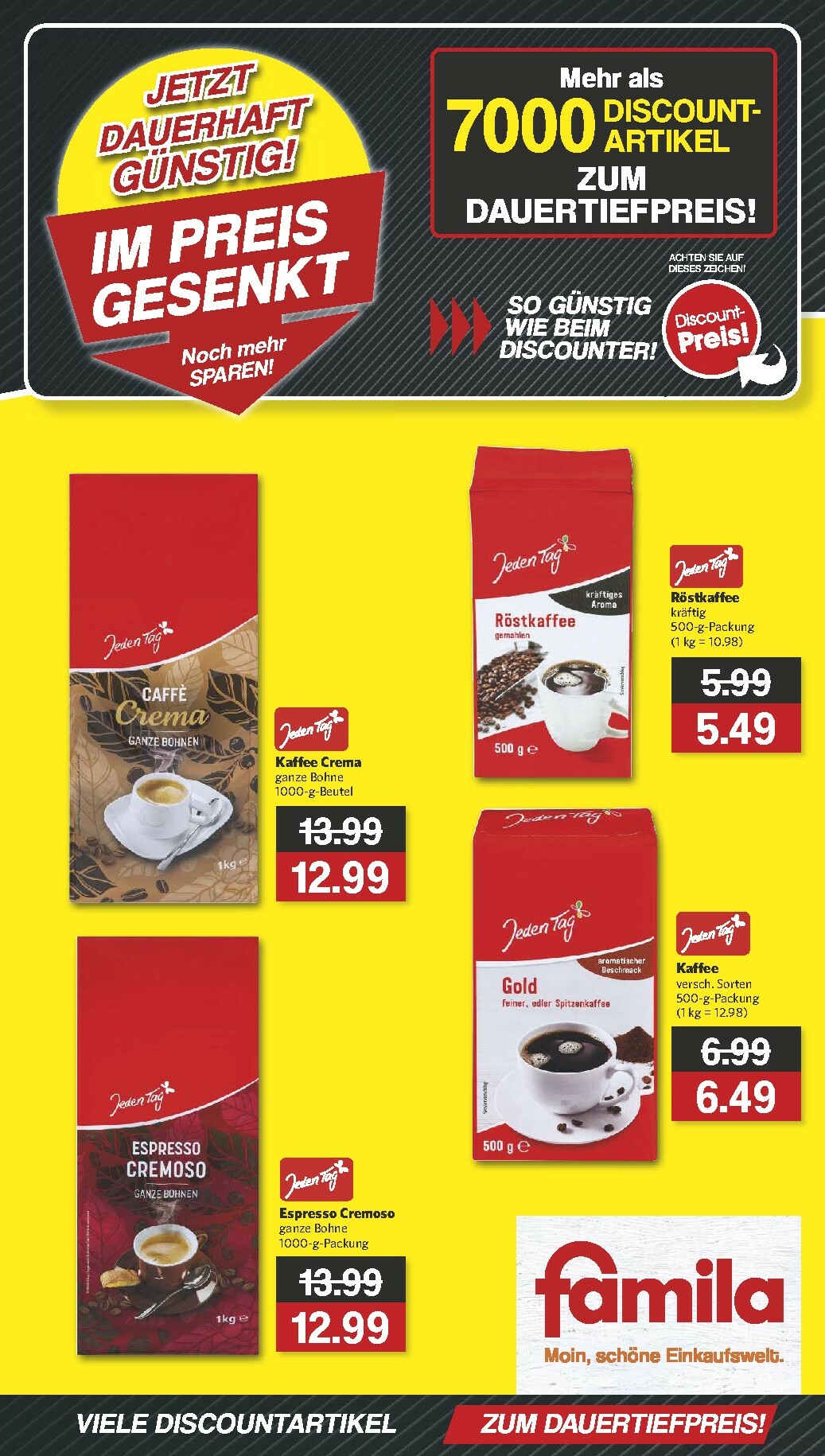 Famila Nordwest - Im Preis Gesenkt-Prospekt gültig vom 26.10. bis 01.11.