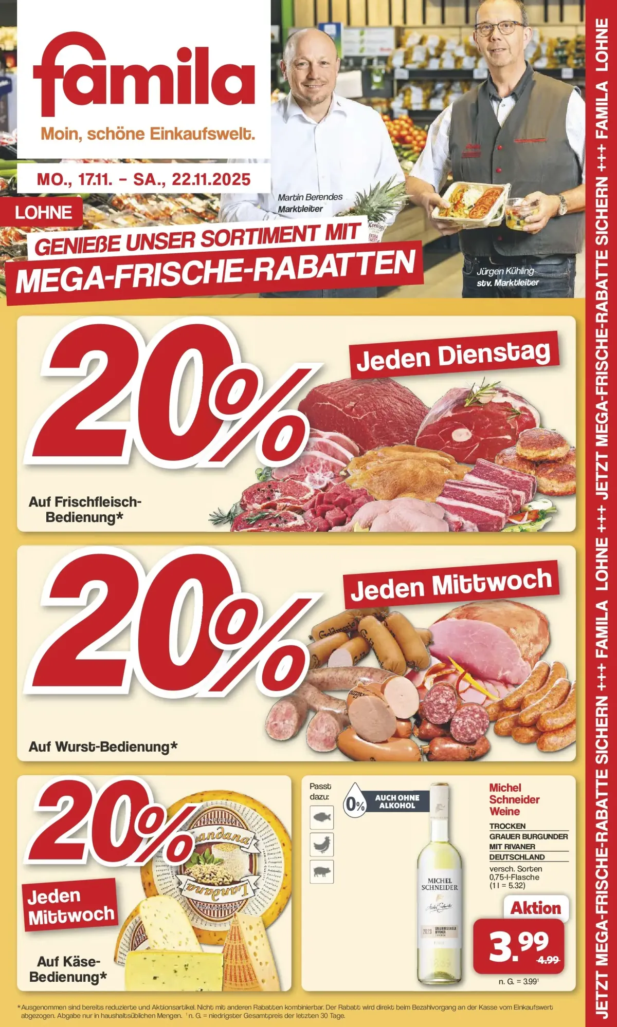 Famila Nordwest - Wochenangebote-Prospekt gültig vom 17.11. bis 22.11.