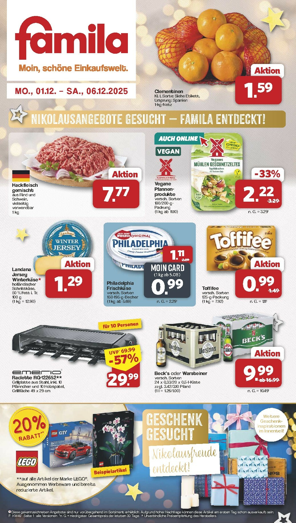 Famila Nordwest-Prospekt gültig vom 01.12. bis 06.12.