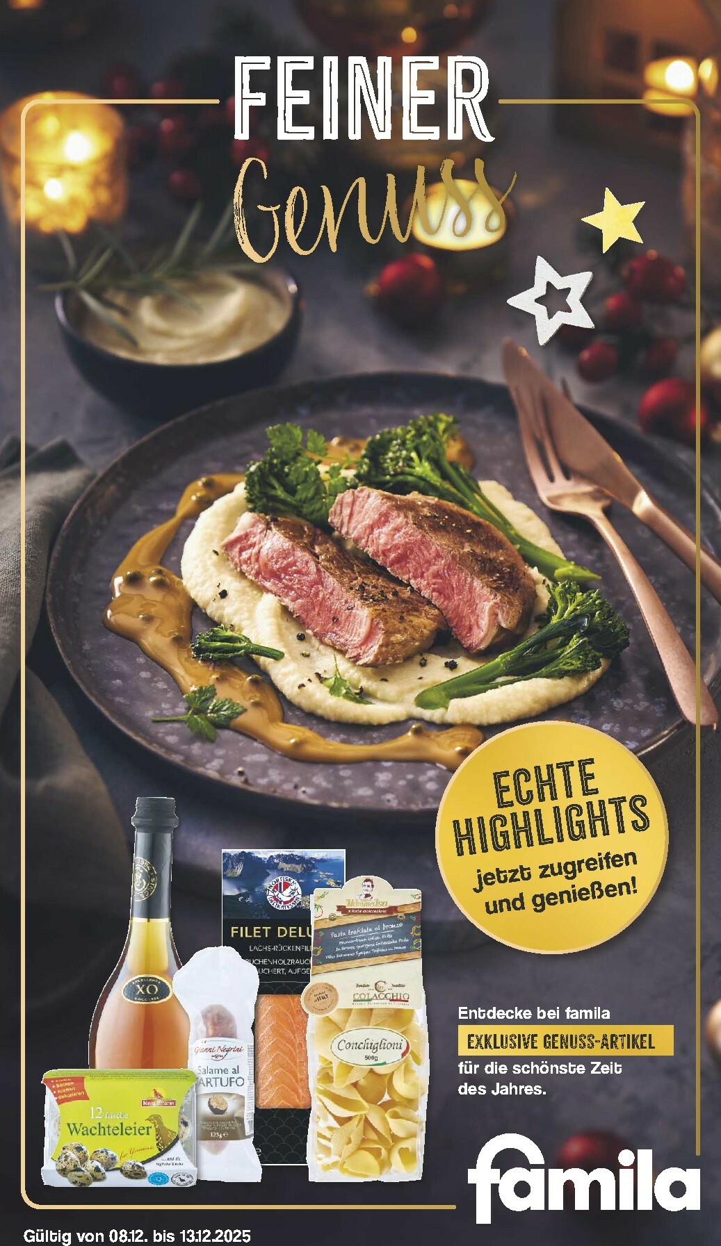 Famila Nordwest - Feiner Genuss-Prospekt gültig vom 08.12. bis 13.12.