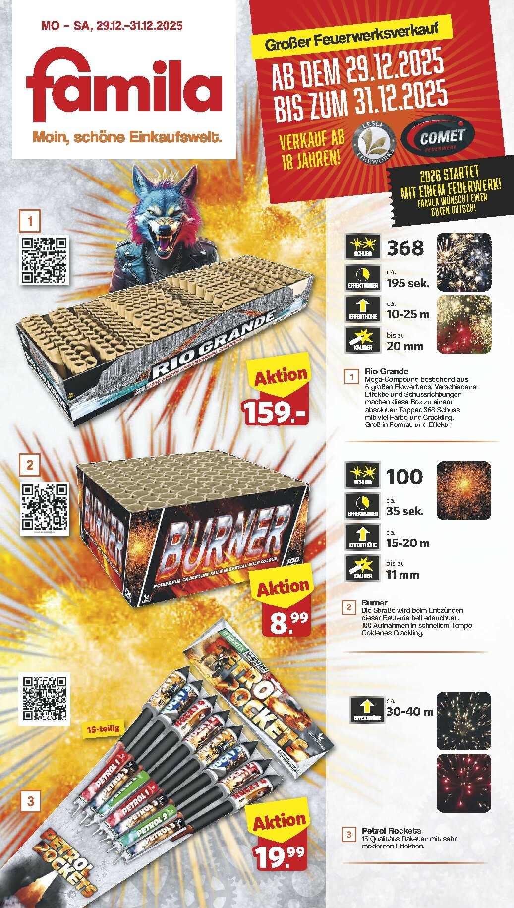 Famila Nordwest-Prospekt gültig vom 29.12. bis 31.12.