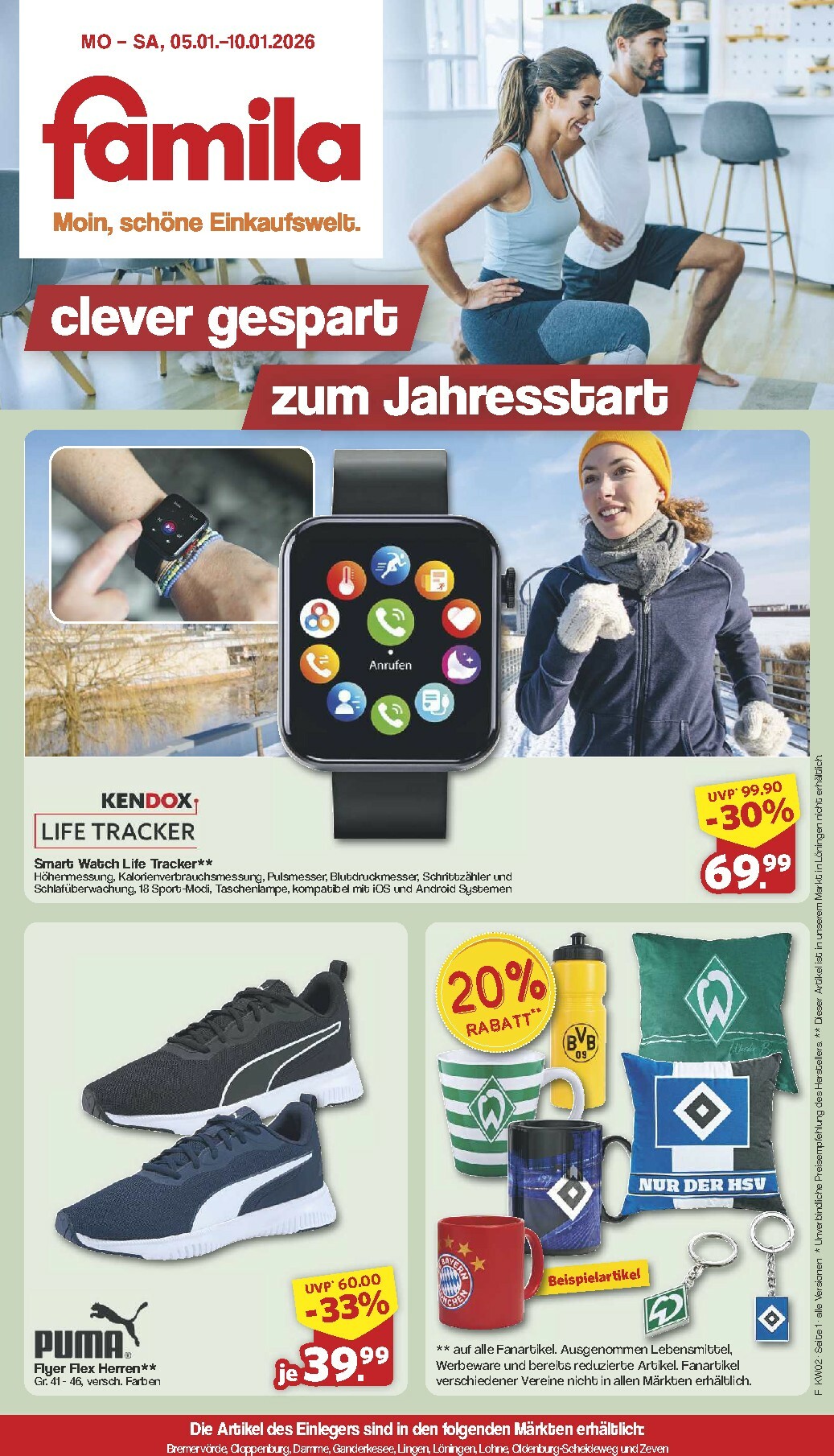 Famila Nordwest - Nonfood-Prospekt gültig vom 05.01. bis 10.01.