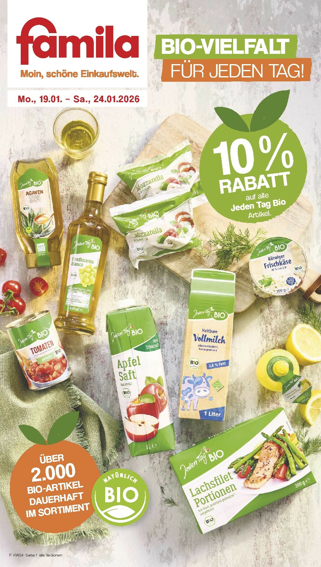 Famila Nordwest - Bio-Prospekt gültig vom 19.01. bis 24.01.