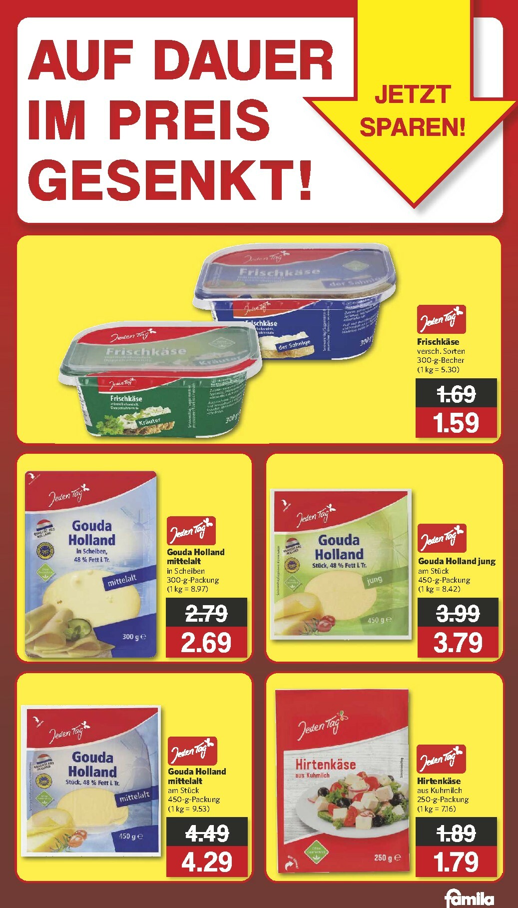 Famila Nordwest - Auf Dauer im Preis Gesenkt-Prospekt gültig vom 11.02.2026 bis 14.02.2026