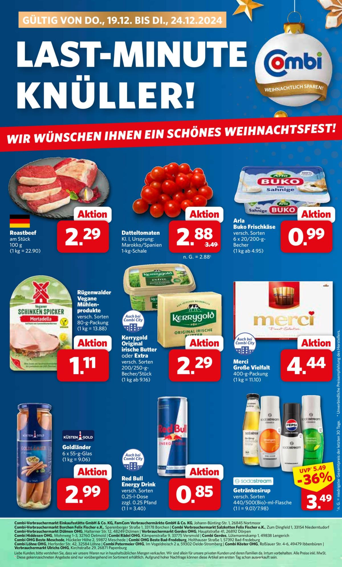 Combi - Last-Minute-Prospekt gültig von 19.12. bis 24.12.