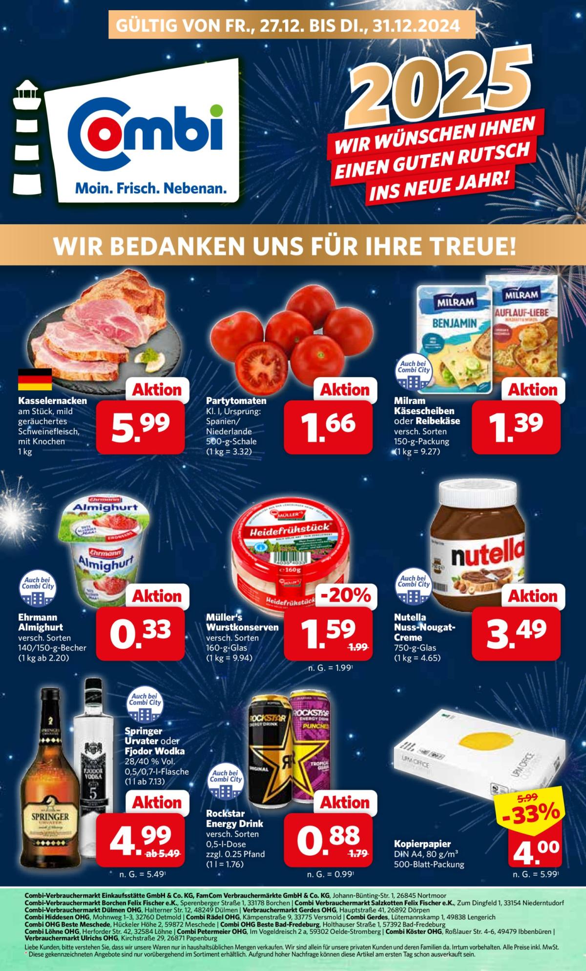 Combi-Prospekt gültig von 27.12. bis 31.12.