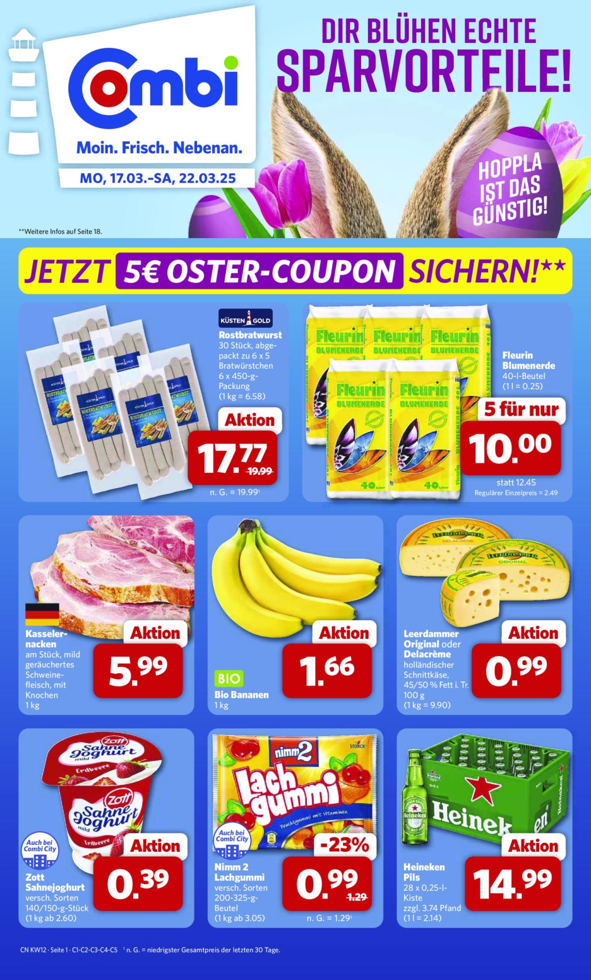 Combi - Lebensmittel-Prospekt gültig von 17.03. bis 22.03.