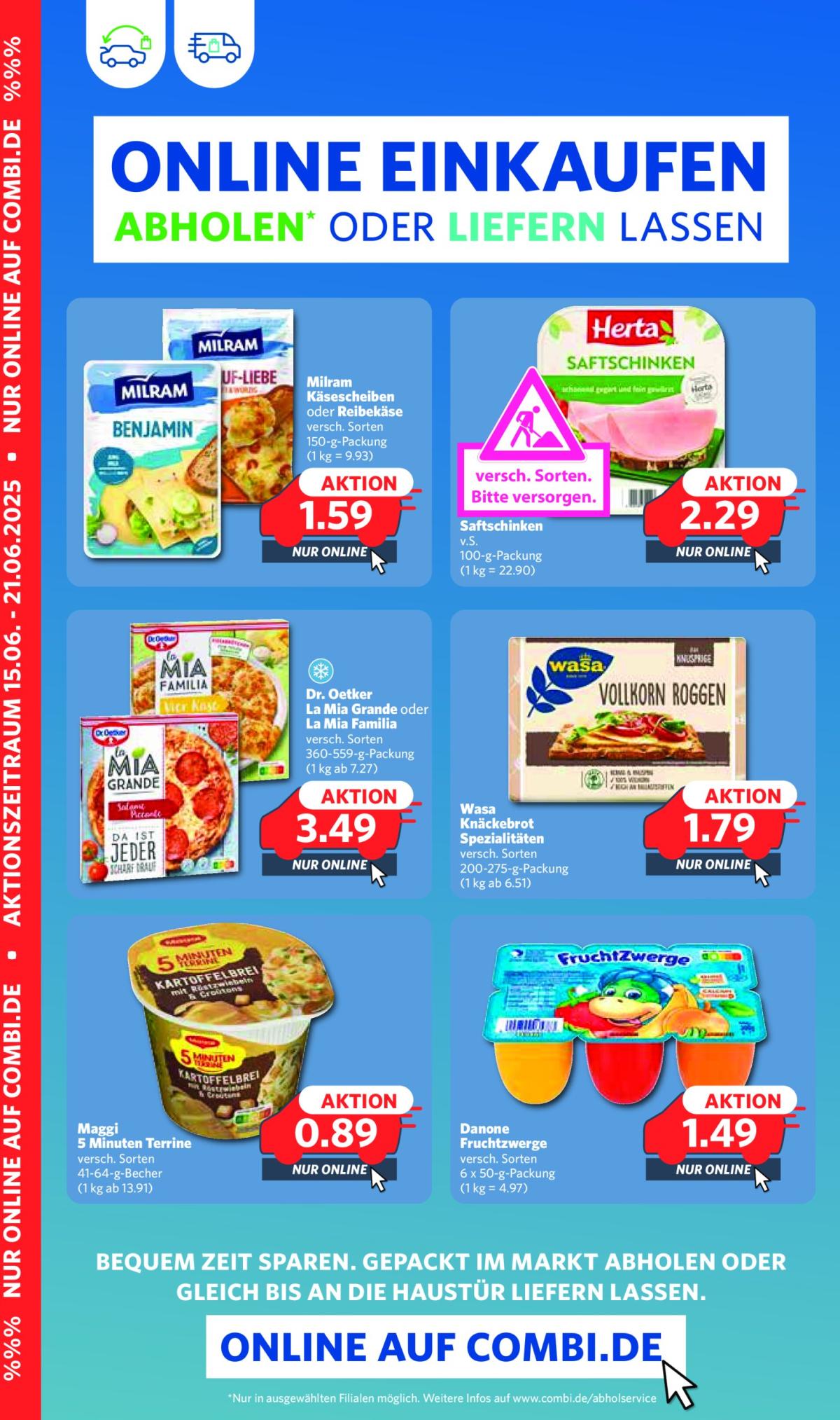 Combi - Online Einkaufen-Prospekt gültig vom 15.06. bis 21.06.