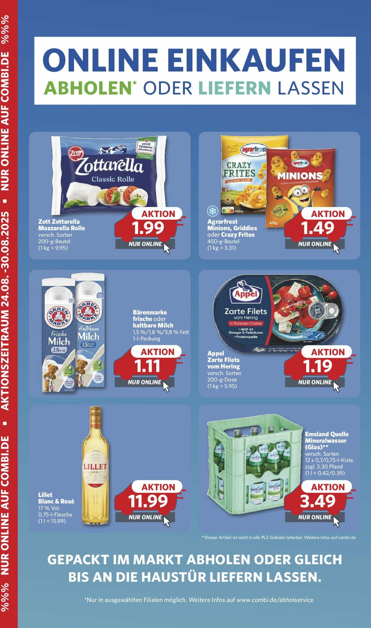 Combi - Online Einkaufen-Prospekt gültig vom 24.08. bis 30.08.