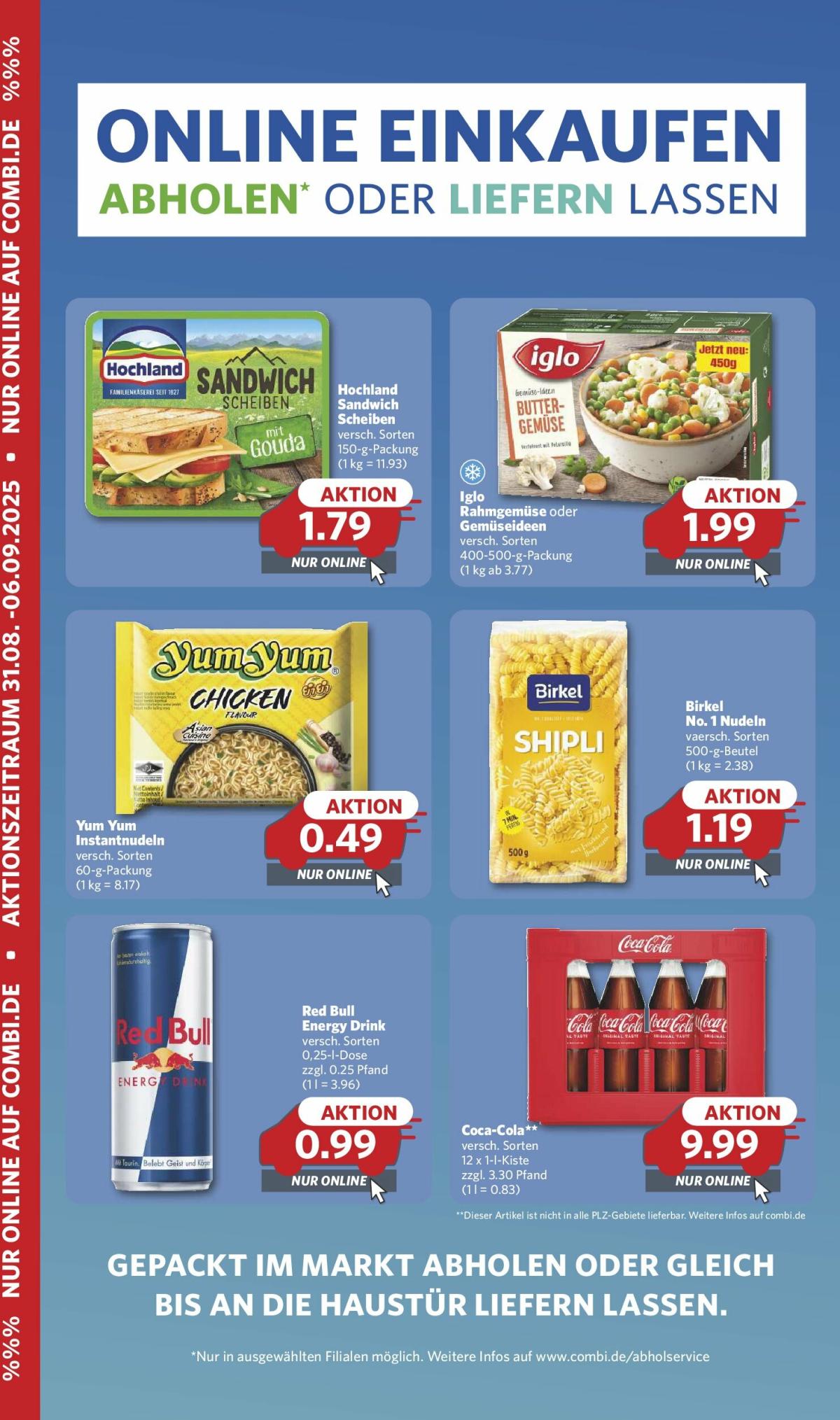 Combi - Online Einkaufen-Prospekt gültig vom 31.08. bis 06.09.