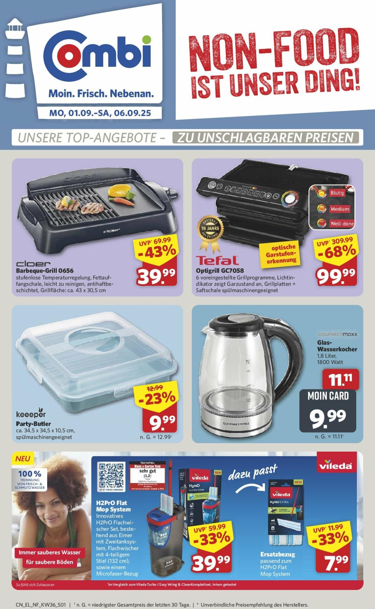 Combi - Non food-Prospekt gültig vom 01.09. bis 06.09.
