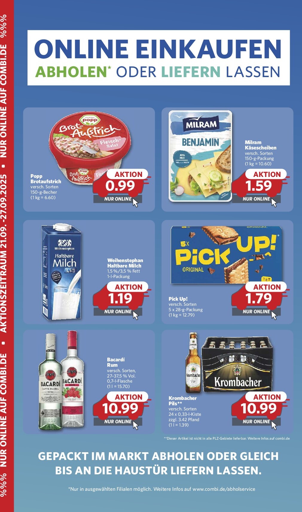 Combi - Online Einkaufen-Prospekt gültig vom 21.09. bis 27.09.