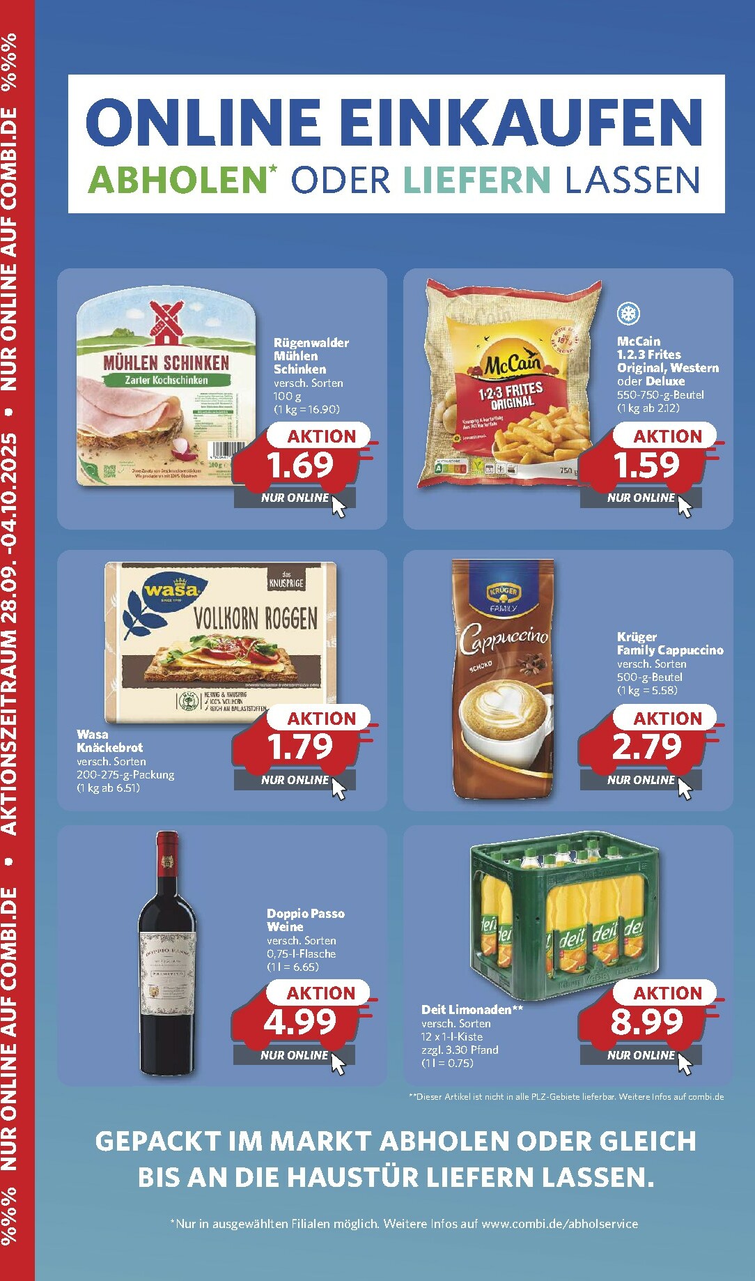 Combi - Online Einkaufen-Prospekt gültig vom 28.09. bis 04.10.