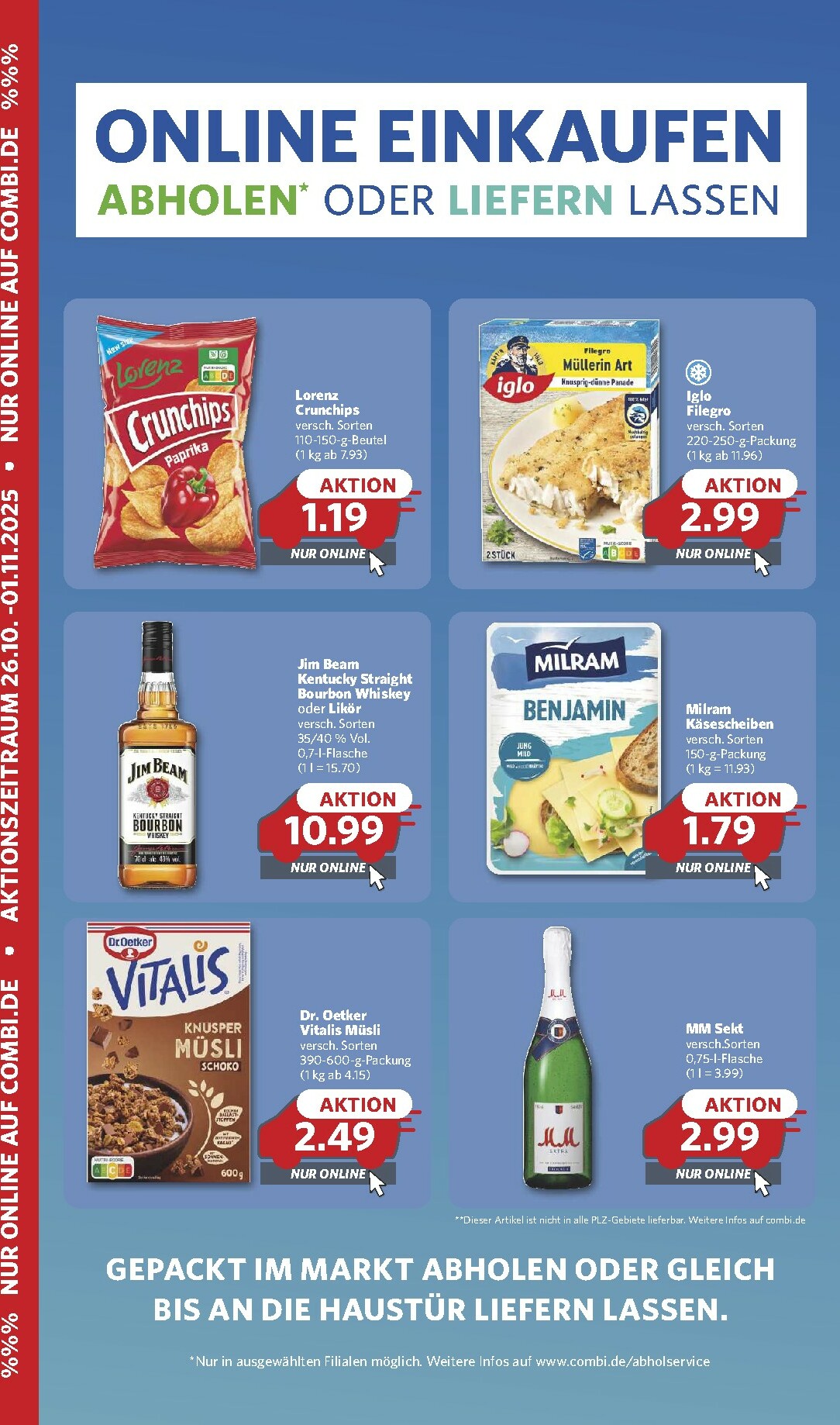 Combi - Online Einkaufen-Prospekt gültig vom 26.10. bis 01.11.