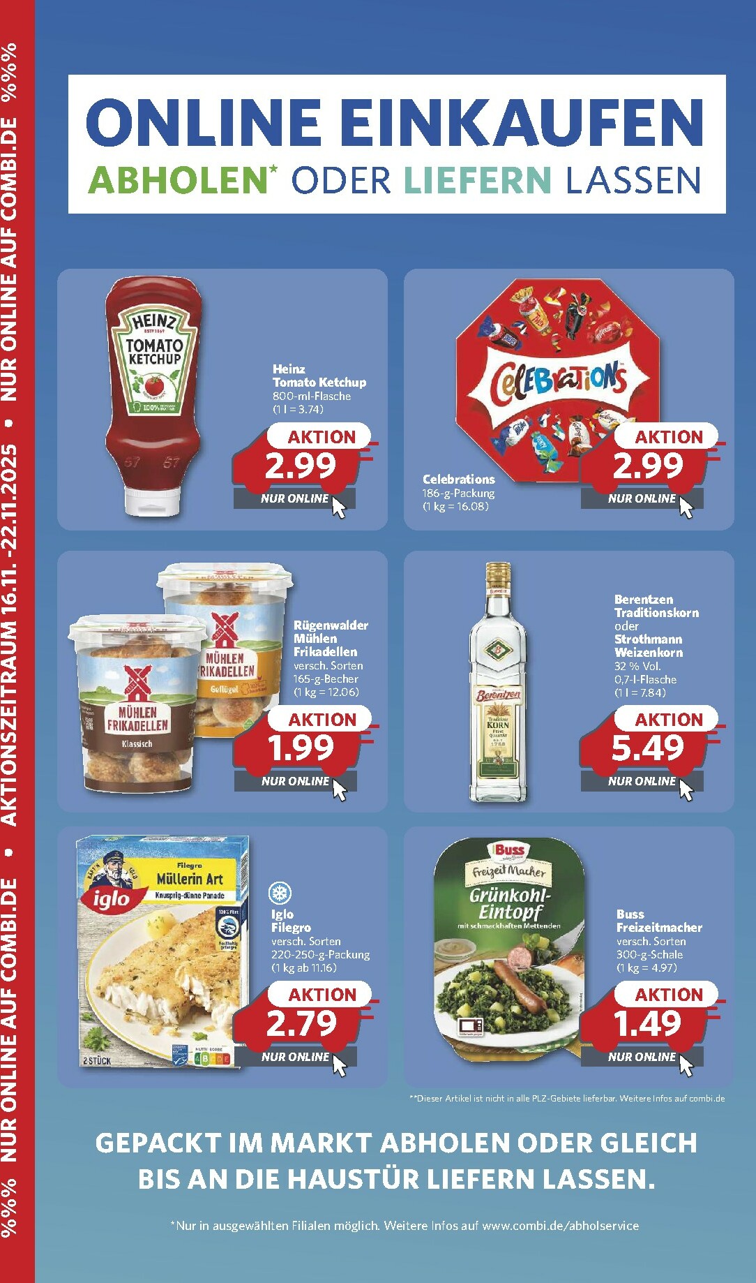 Combi - Online Einkaufen-Prospekt gültig vom 16.11. bis 22.11.