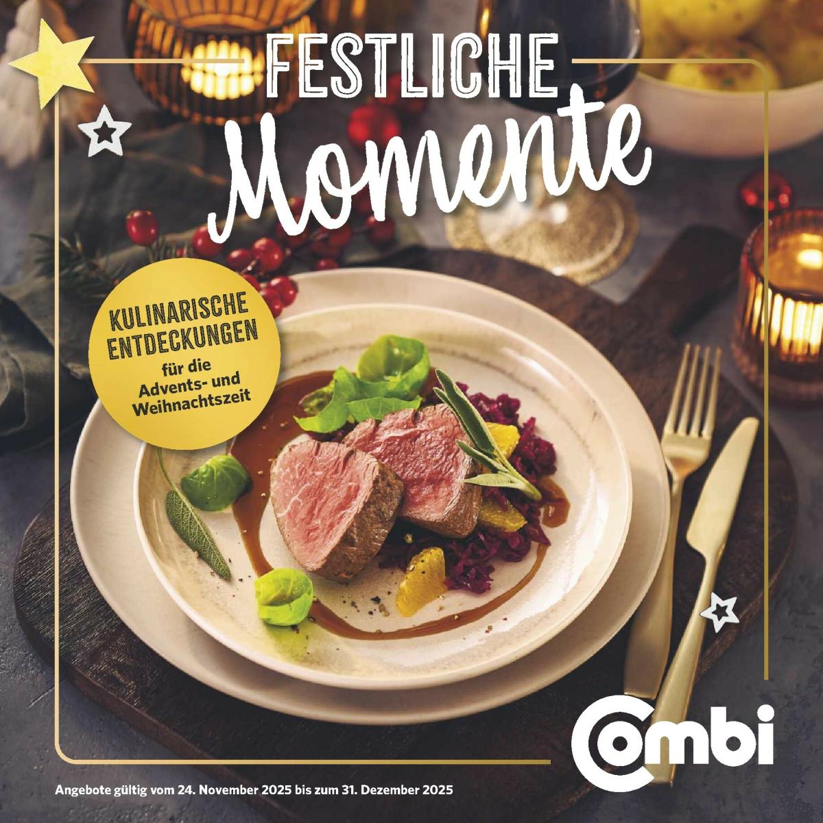 Combi - Festliche Momente-Prospekt gültig vom 24.11. bis 31.12.