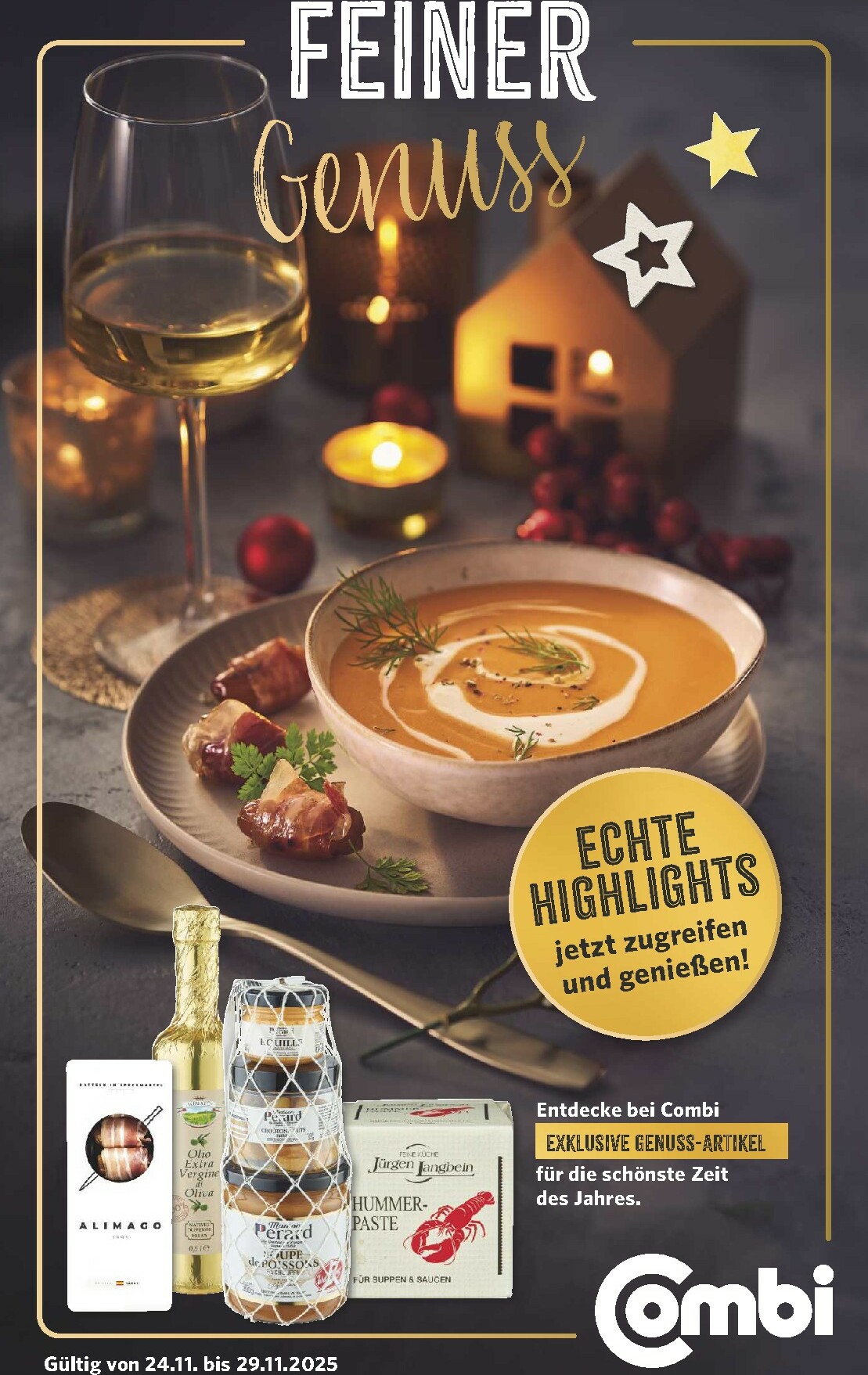 Combi - Feiner Genuss-Prospekt gültig vom 24.11. bis 29.11.